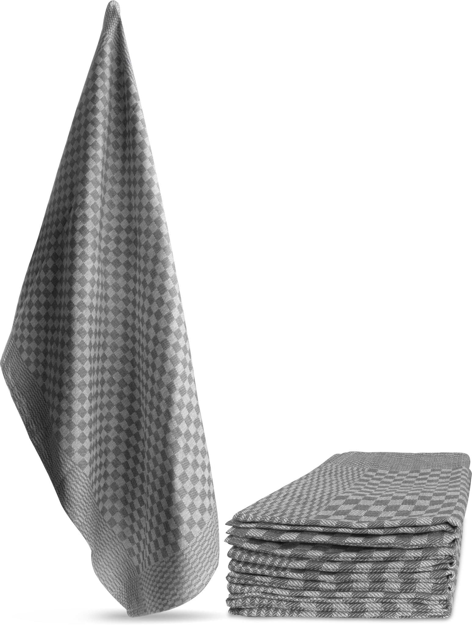 Zeige Details für 10 Geschirrhandtücher „Xirus“ Grau Bild von 10 Geschirrhandtücher „Xirus“ Grau