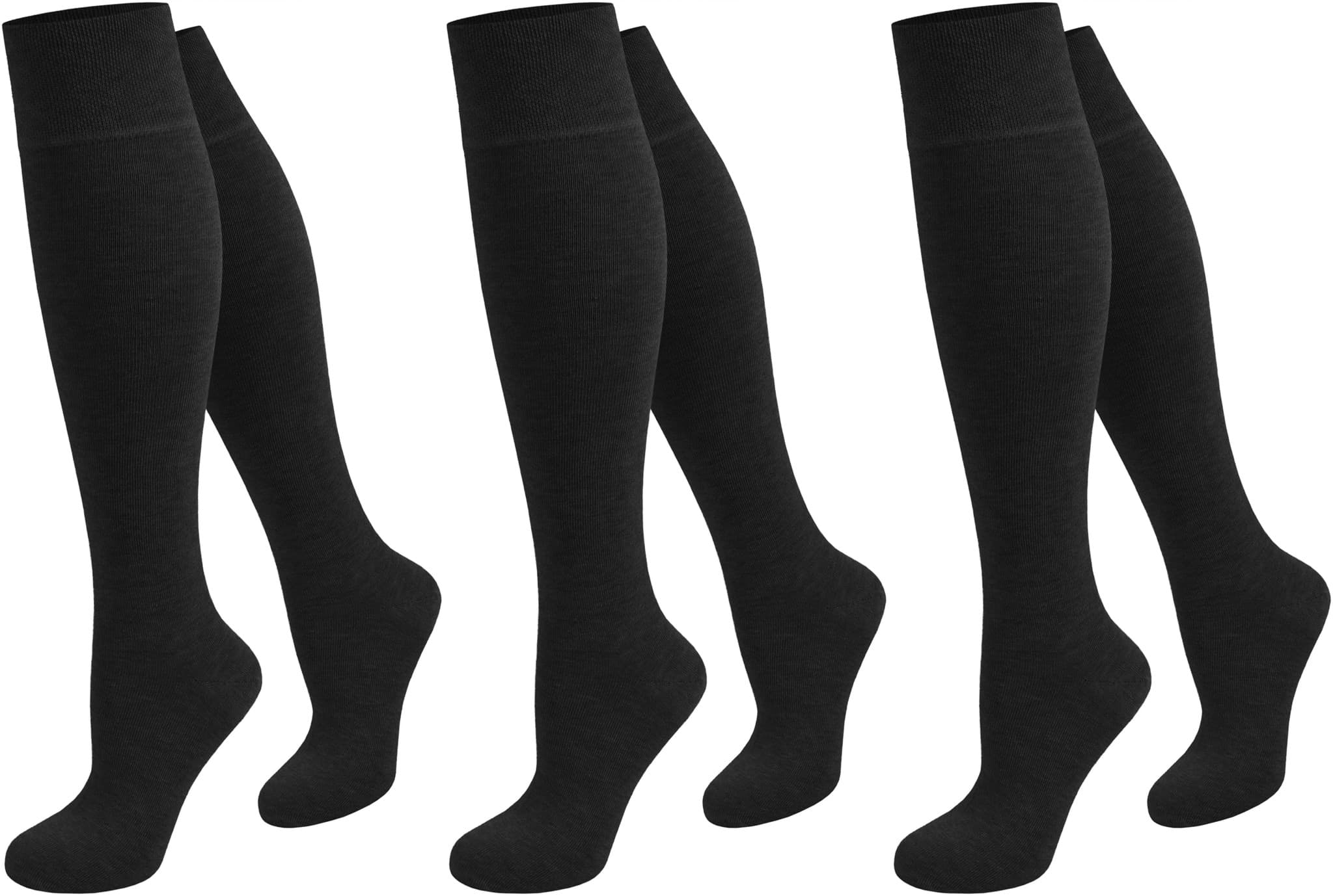 Zeige Details für 3 Paar Business-Kniestrümpfe aus Baumwolle Schwarz Bild von 3 Paar Business-Kniestrümpfe aus Baumwolle Schwarz