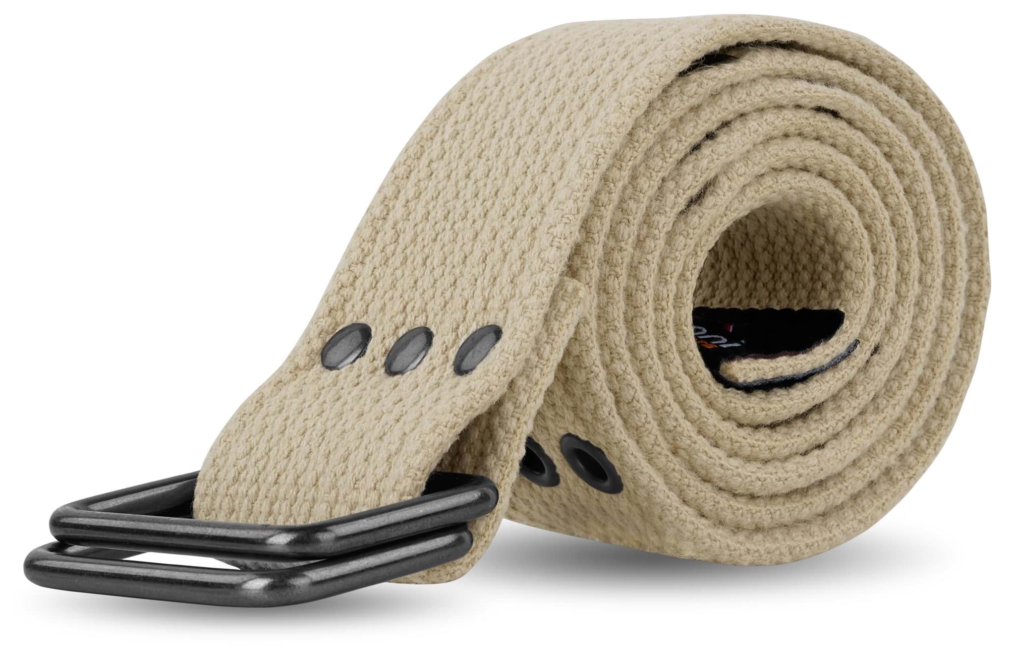 Zeige Details für Baumwoll-Gürtel mit Ösen „Wadi“ Khaki Bild von Baumwoll-Gürtel mit Ösen „Wadi“ Khaki