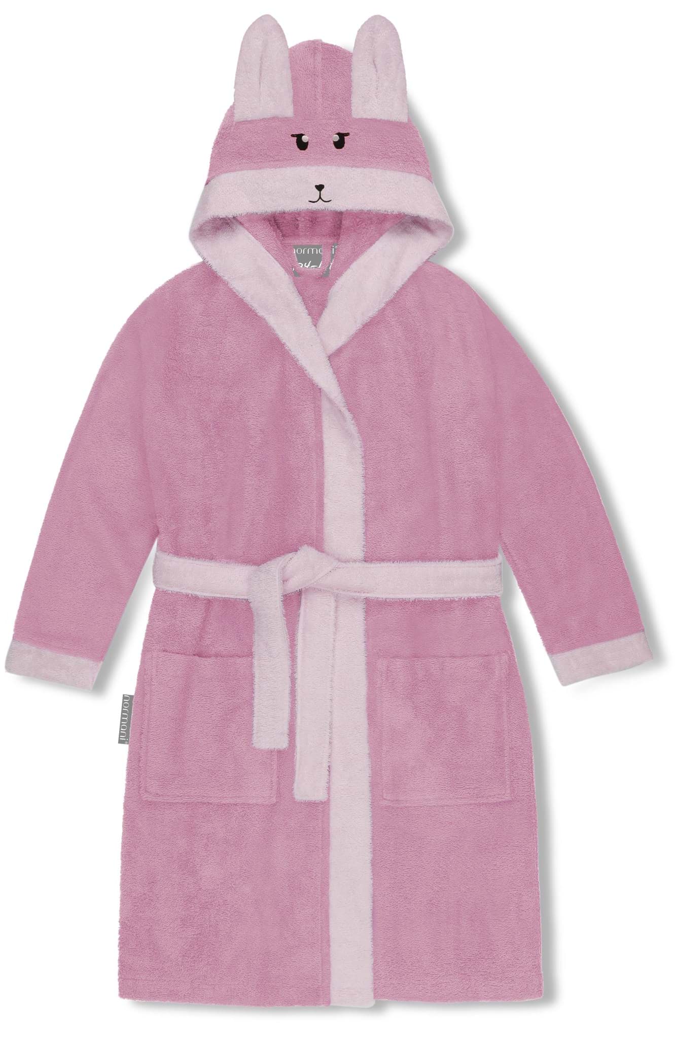 Zeige Details für Kinder Bademantel aus Bio-Baumwolle „Malia“ Rosa / Alpaka Bild von Kinder Bademantel aus Bio-Baumwolle „Malia“ Rosa / Alpaka
