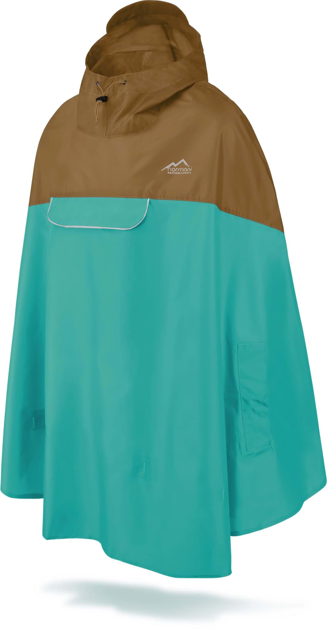 Zeige Details für Regenponcho „Cherrapunji“ Braun/Petrol Bild von Regenponcho „Cherrapunji“ Braun/Petrol