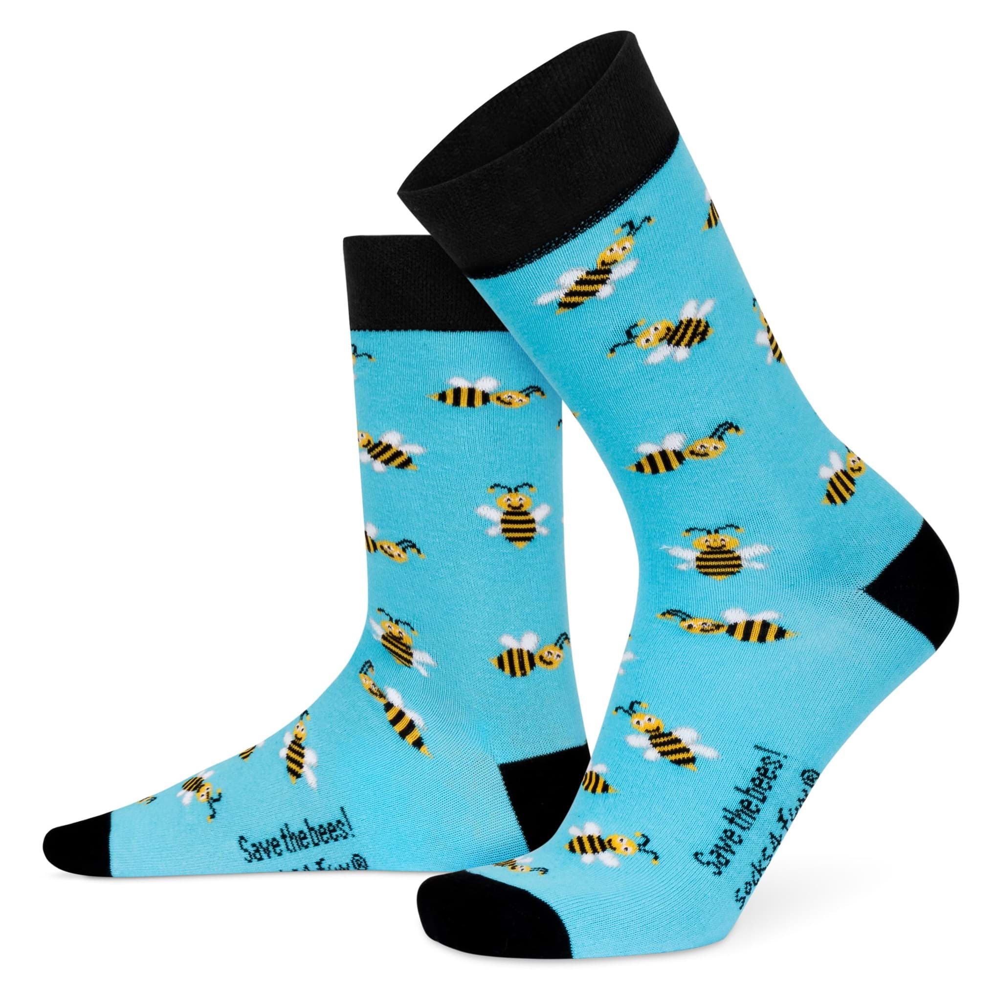 Bild von 2 Paar Spruch / Motiv Socken Biene