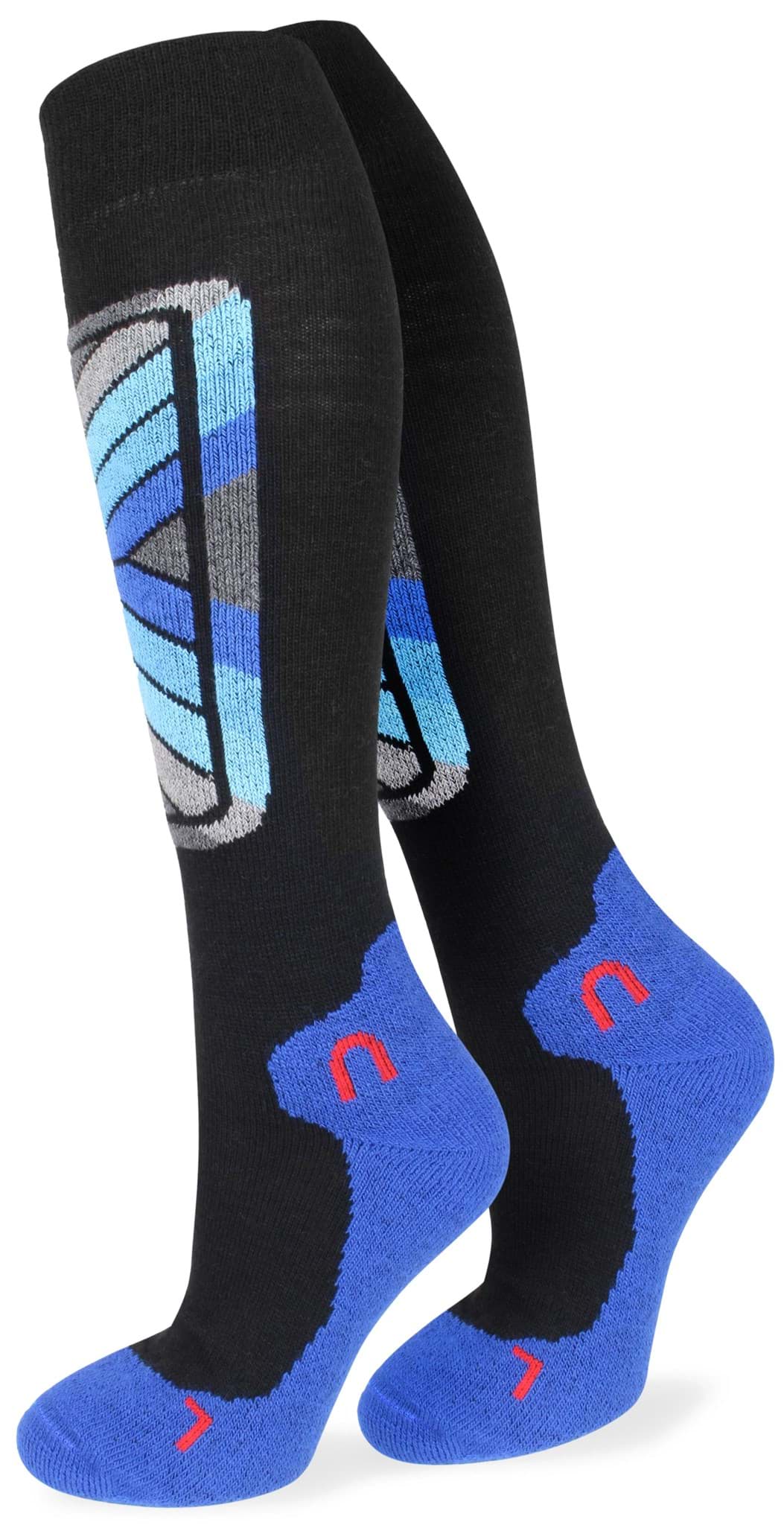 Zeige Details für 2 Paar Sport-Funktionskniestrümpfe Skisocken „HOT“ mit Wolle Blau Bild von 2 Paar Sport-Funktionskniestrümpfe Skisocken „HOT“ mit Wolle Blau