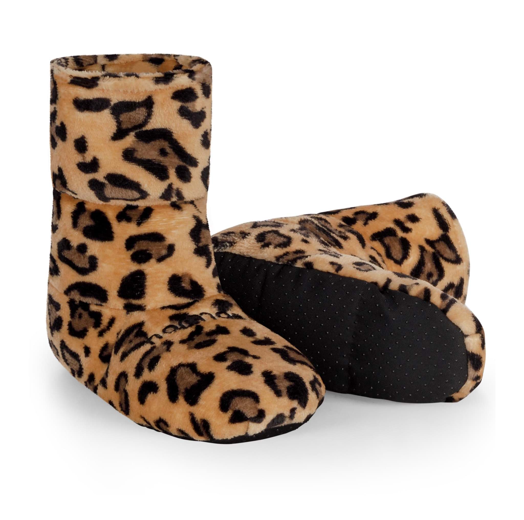 Zeige Details für Körnerpantoffeln für die Mikrowelle Leopard Bild von Körnerpantoffeln für die Mikrowelle Leopard