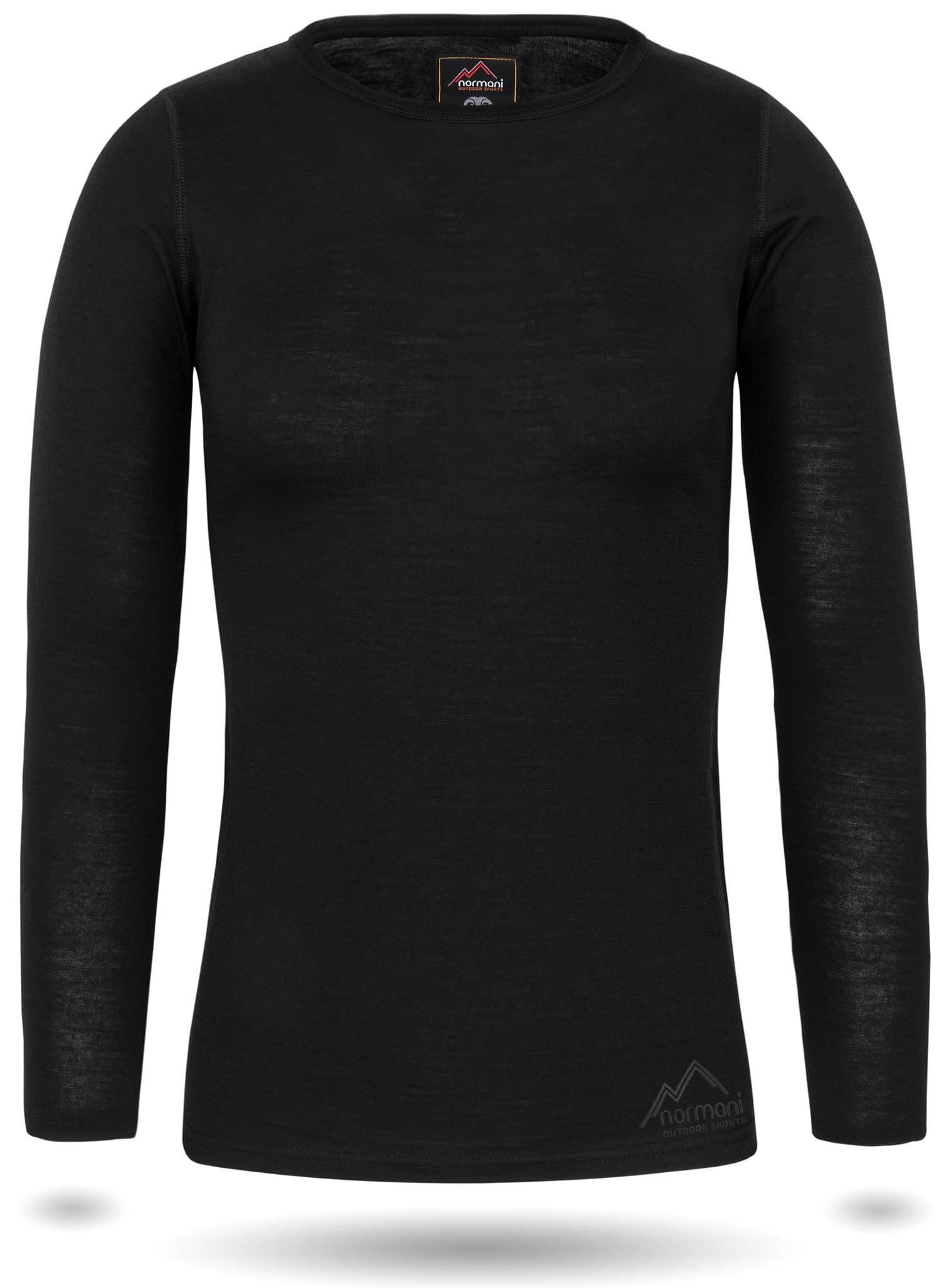 Bild von Damen Merino Langarm-Shirt „Mandurah“ Schwarz