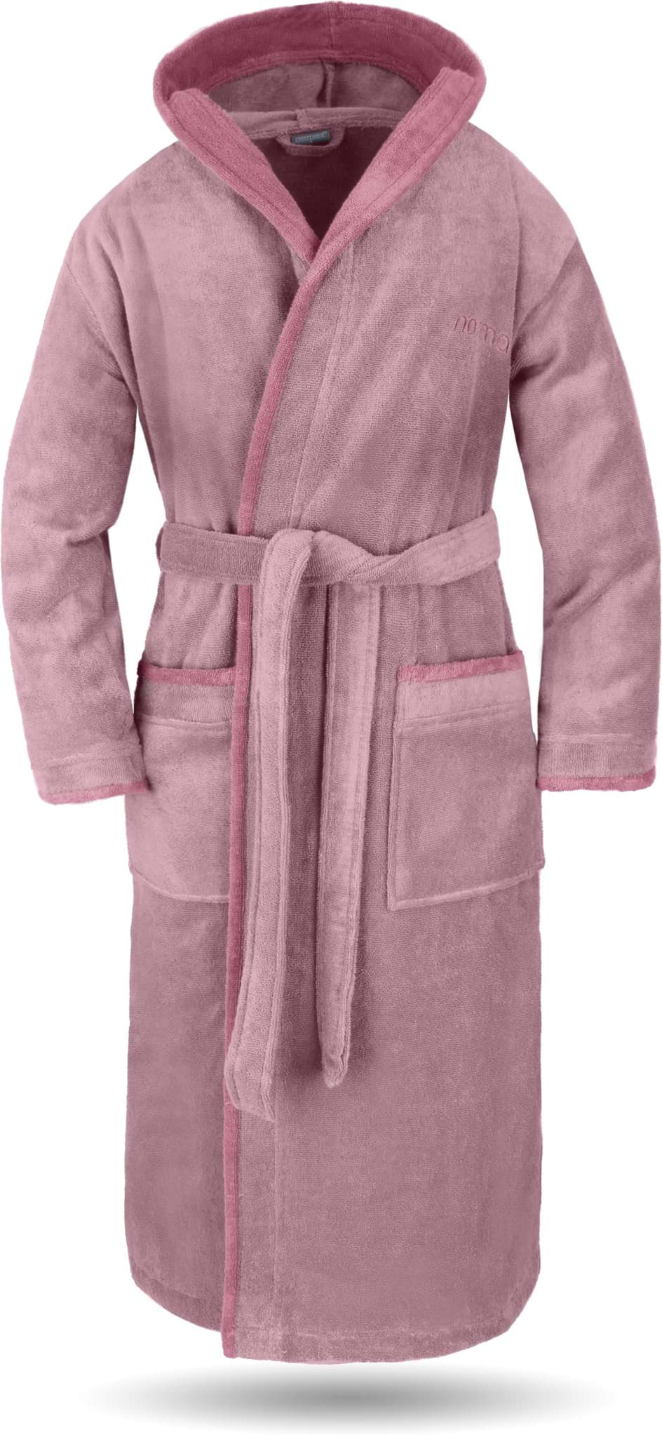 Zeige Details für Unisex Baumwoll-Bademantel „Rob“ Rosa/Hellrosa Bild von Unisex Baumwoll-Bademantel „Rob“ Rosa/Hellrosa