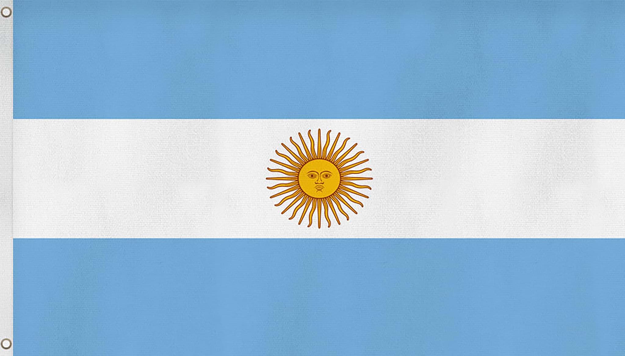 Zeige Details für Fahne Länderflagge 90 cm x 150 cm Argentinien Bild von Fahne Länderflagge 90 cm x 150 cm Argentinien