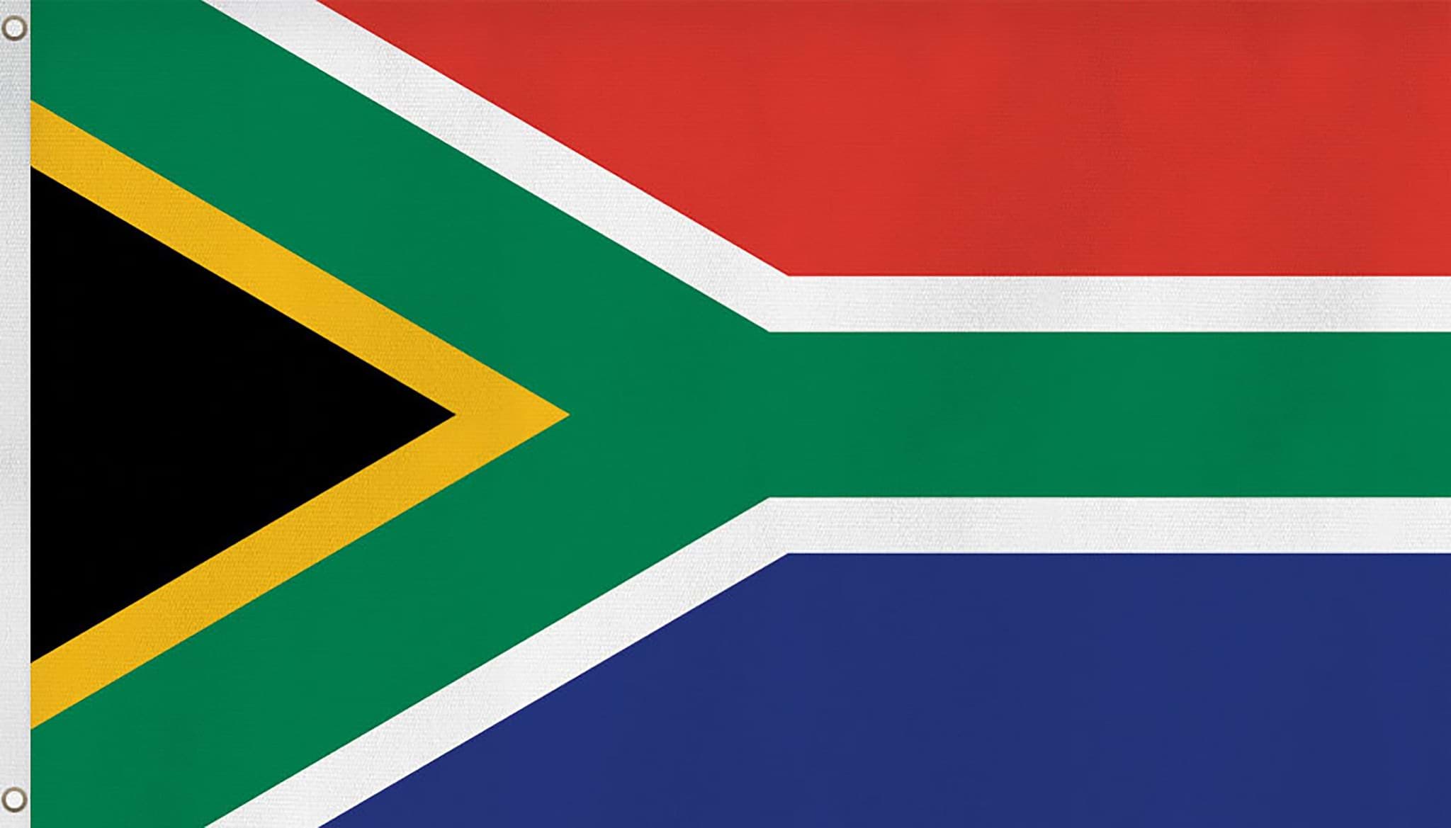 Zeige Details für Fahne Länderflagge 90 cm x 150 cm Südafrika Bild von Fahne Länderflagge 90 cm x 150 cm Südafrika