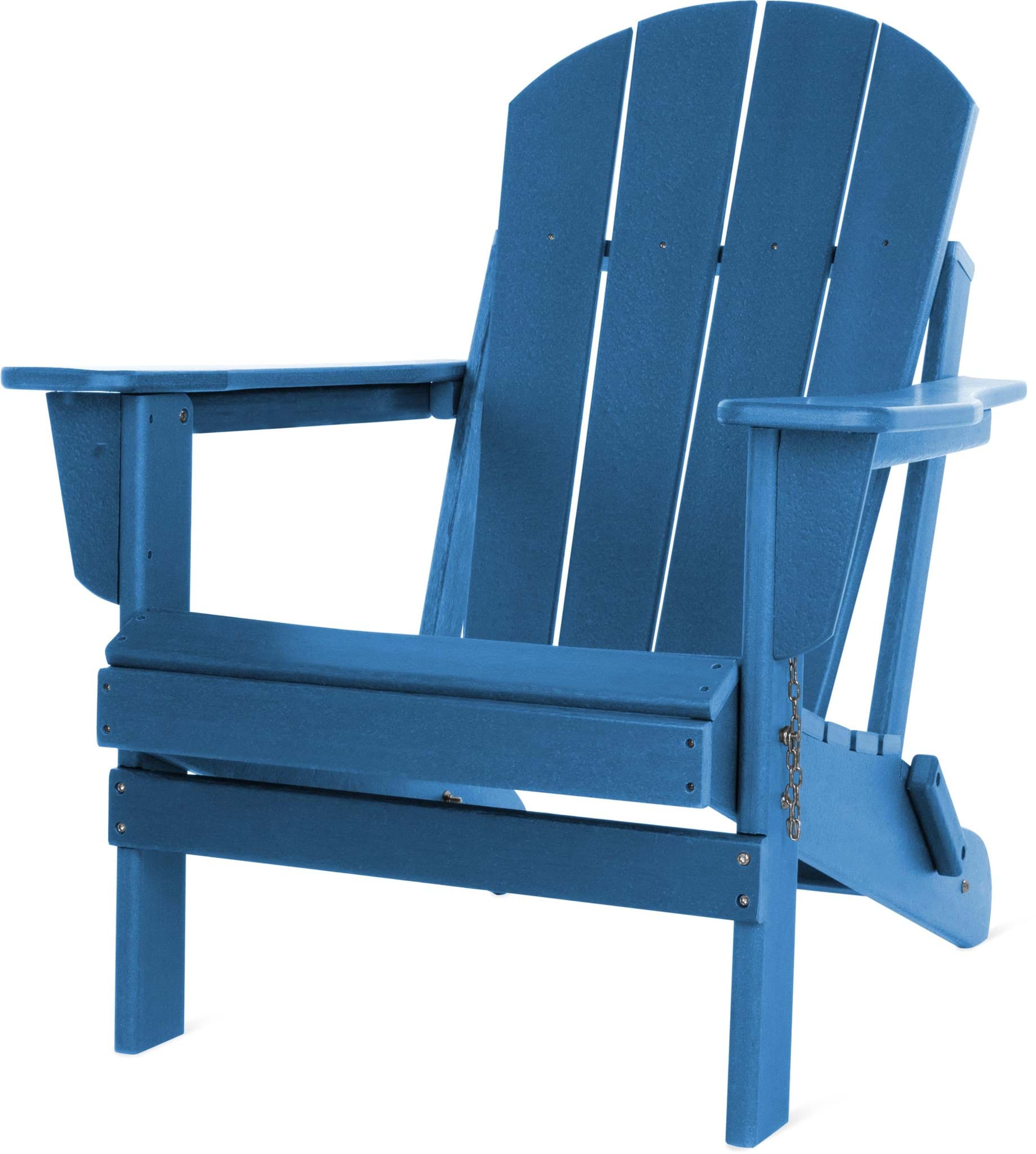 Zeige Details für Gartenstuhl Adirondack Blau Bild von Gartenstuhl Adirondack Blau