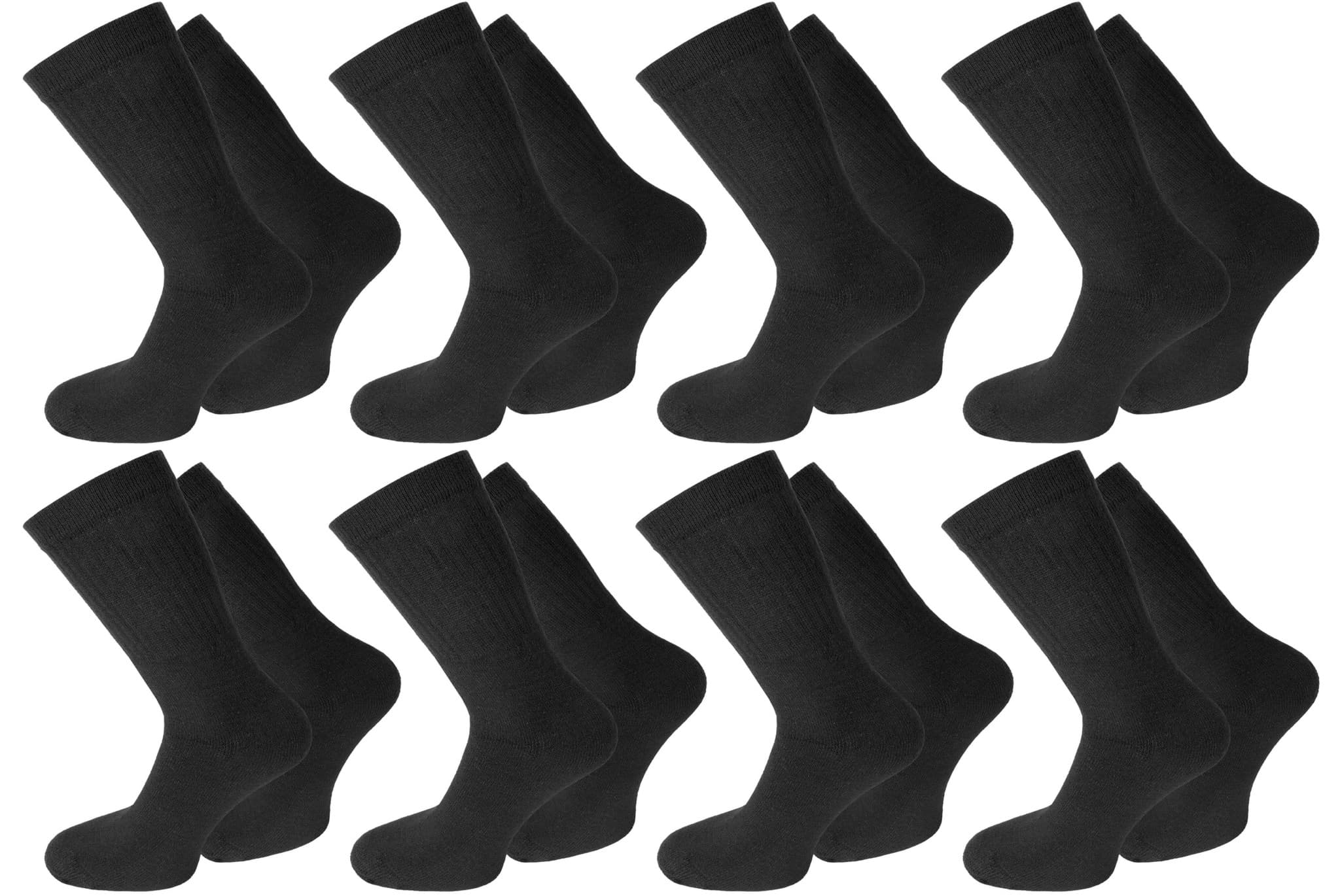 Bild von 20 Paar Tennis-Socken Schwarz