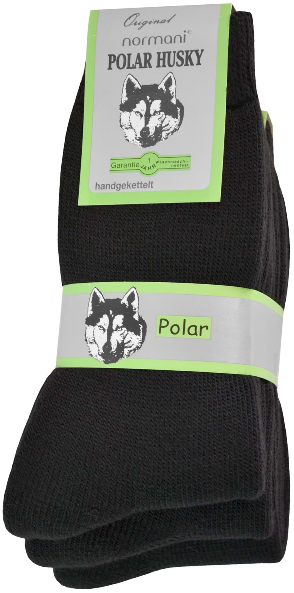 Bild von 3 Paar Polar Husky Vollfrottee-Wintersocken Schwarz