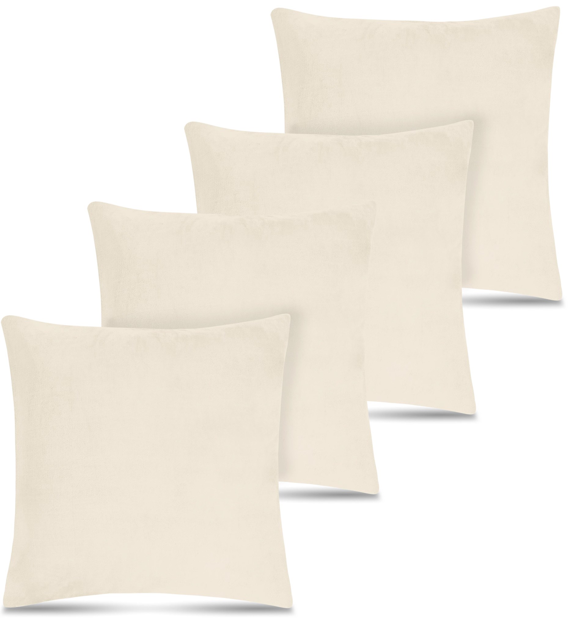 Zeige Details für 4er Set Kissenbezüge „Tamara“ Beige Bild von 4er Set Kissenbezüge „Tamara“ Beige