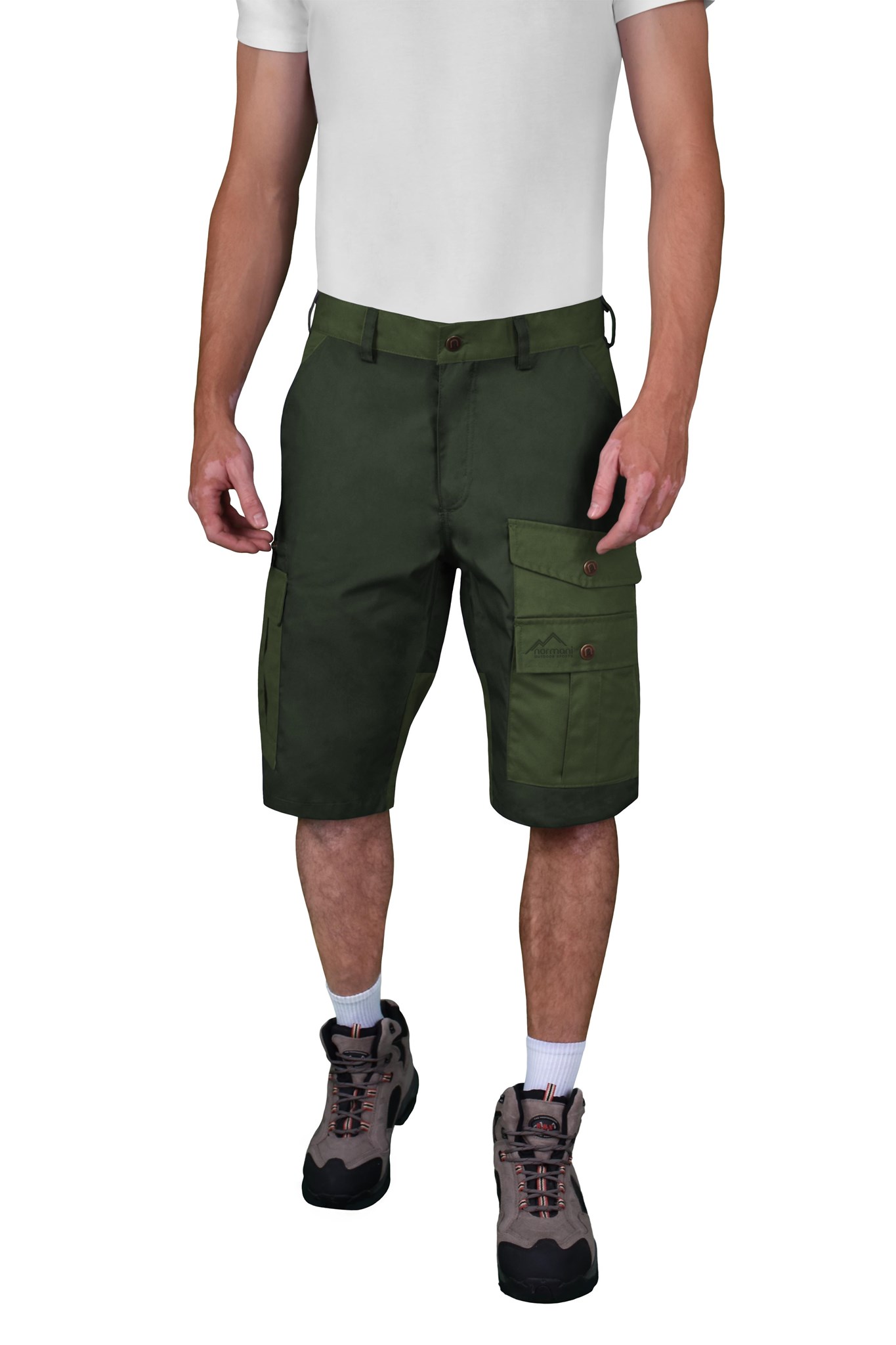 Bild von Herren Shorts „Ahvaz“ Oliv/Dunkelgrün