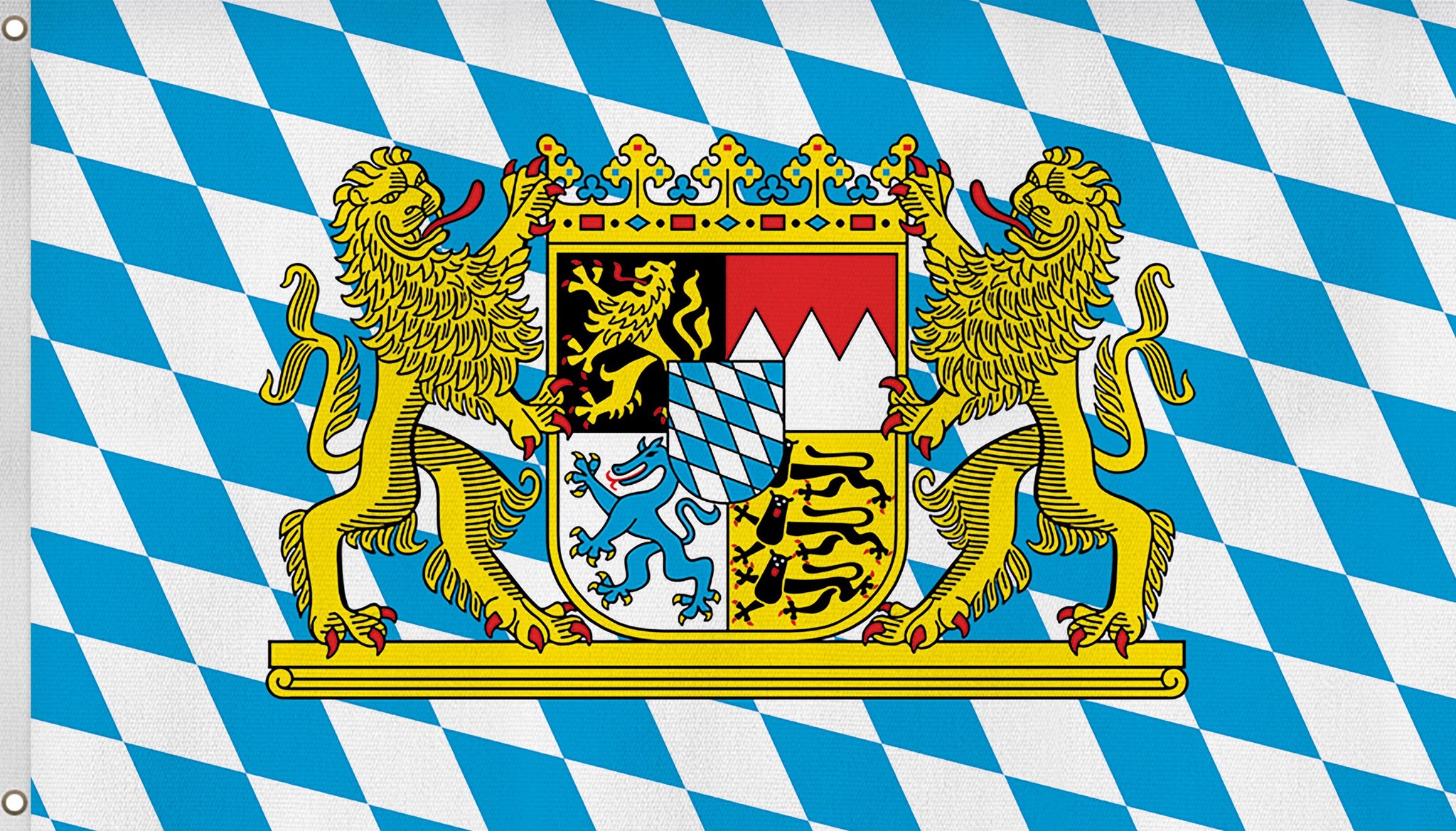 Bild von Fahne Bundesländerflagge 90 cm x 150 cm Bayern