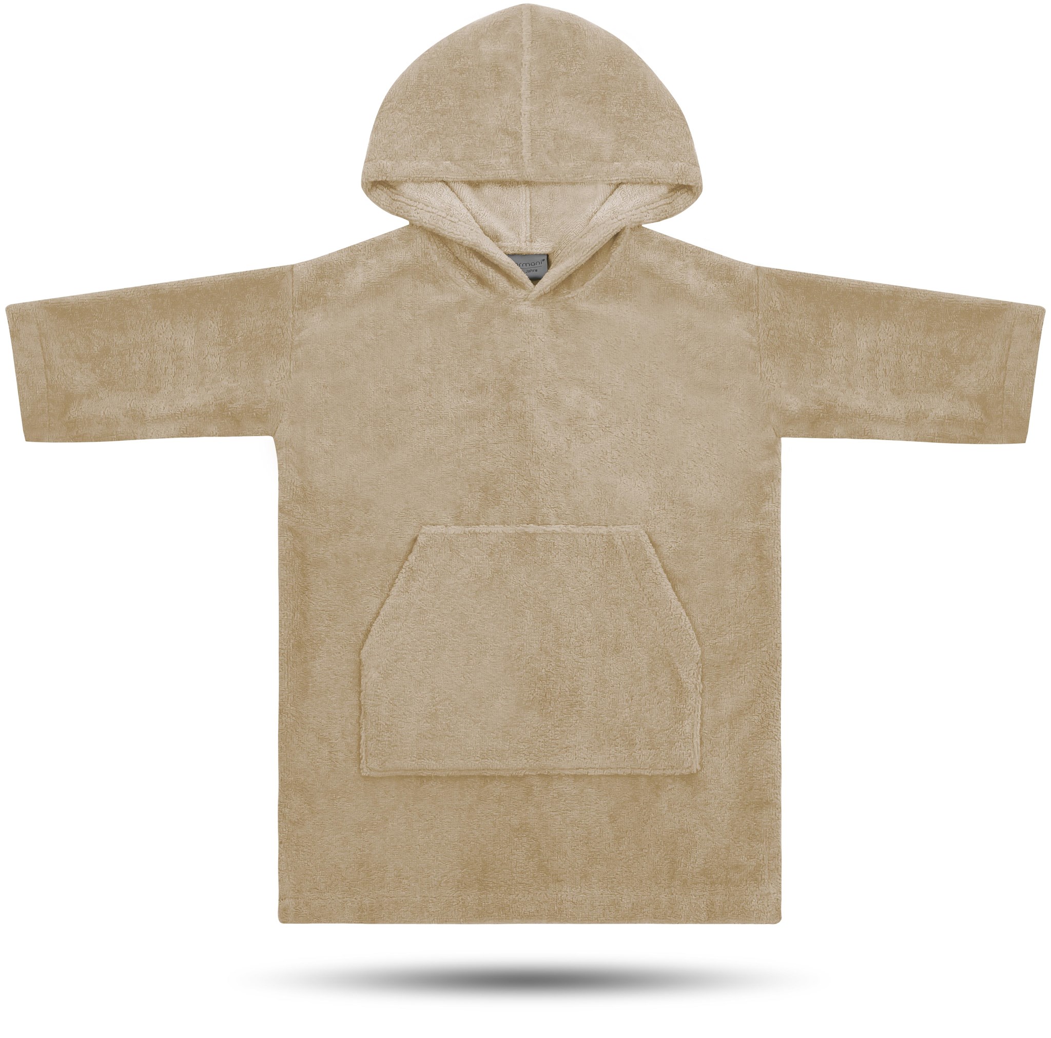 Bild von Kinder langarm Poncho „Pichilemu“ Beige