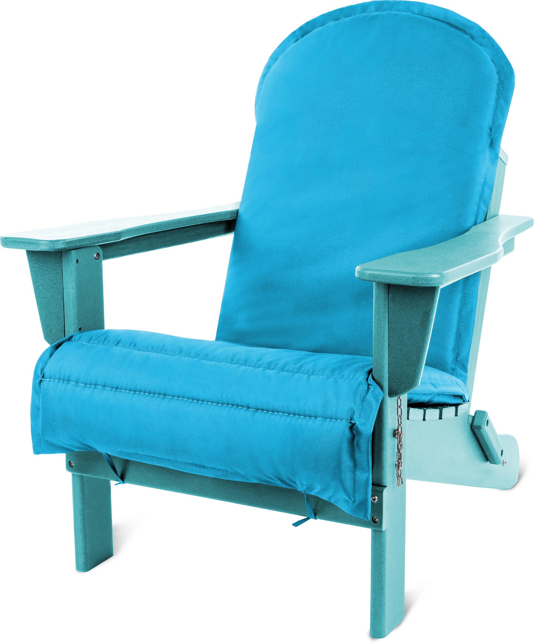 Zeige Details für Gartenstuhl Adirondack mit Auflage Türkis Bild von Gartenstuhl Adirondack mit Auflage Türkis