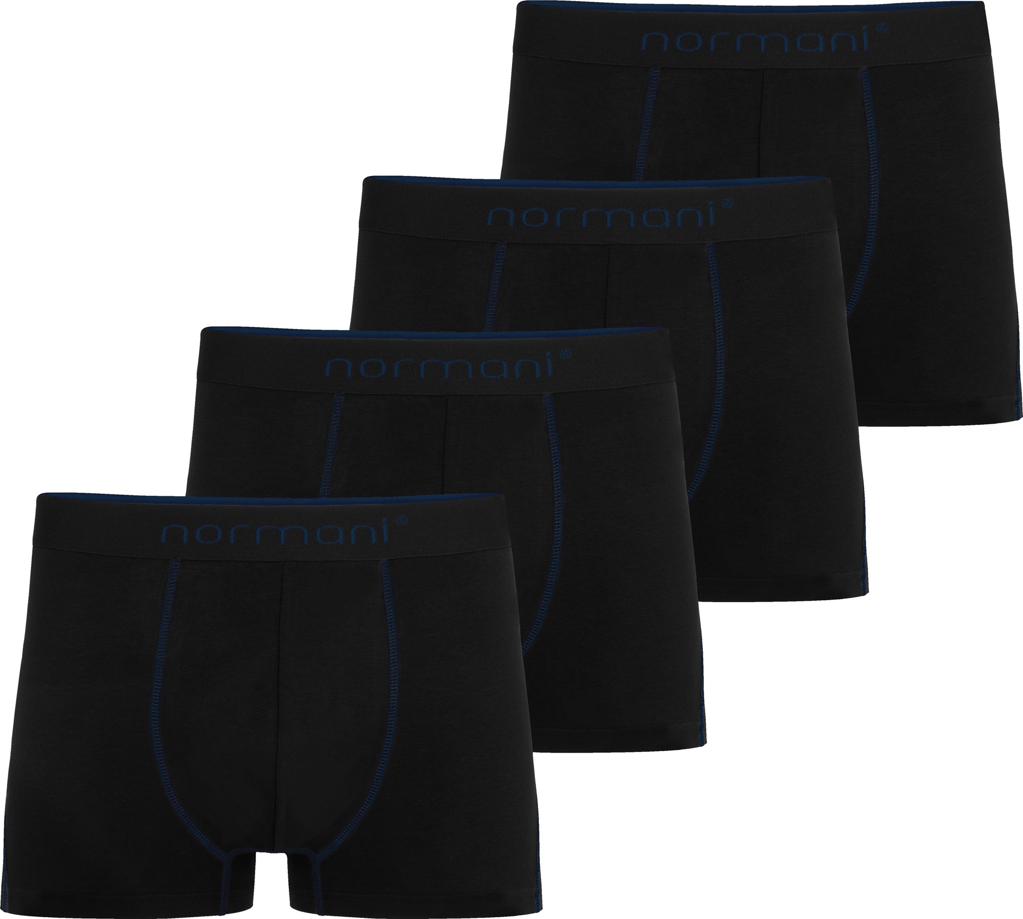 Bild von 4 Herren Boxershorts aus Baumwolle Dunkelblau