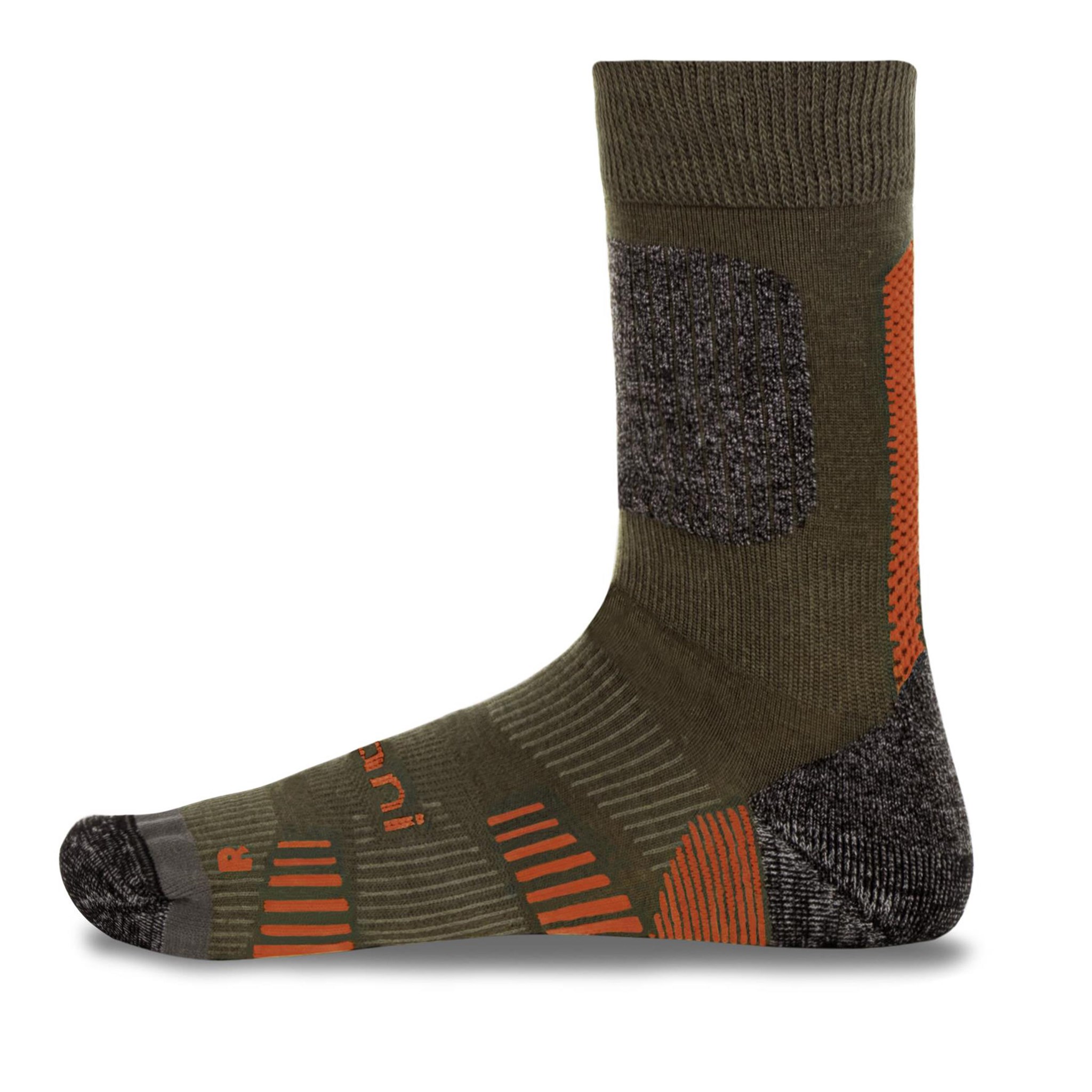 Bild von 2 Merino Trekking Socken mit Frotteesohle Oliv