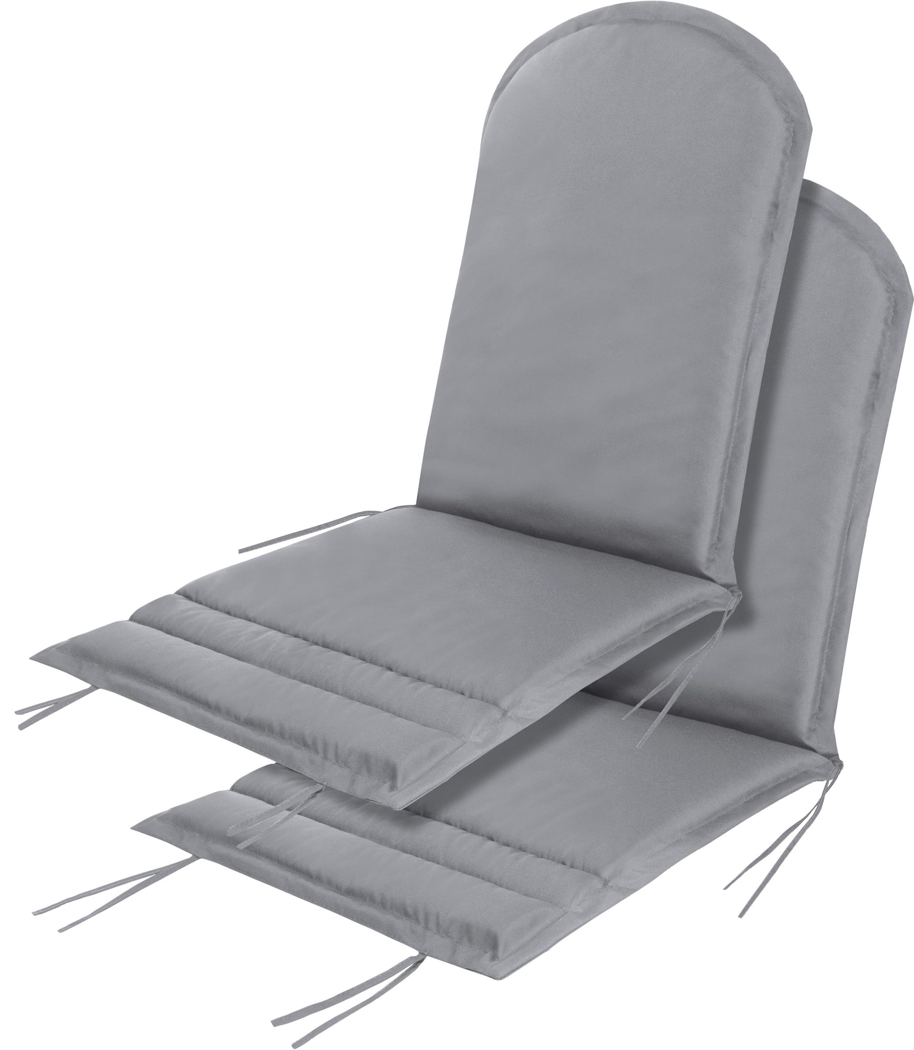 Zeige Details für 2 x Stuhlauflage für Adirondack Gartenstuhl Hellgrau Bild von 2 x Stuhlauflage für Adirondack Gartenstuhl Hellgrau