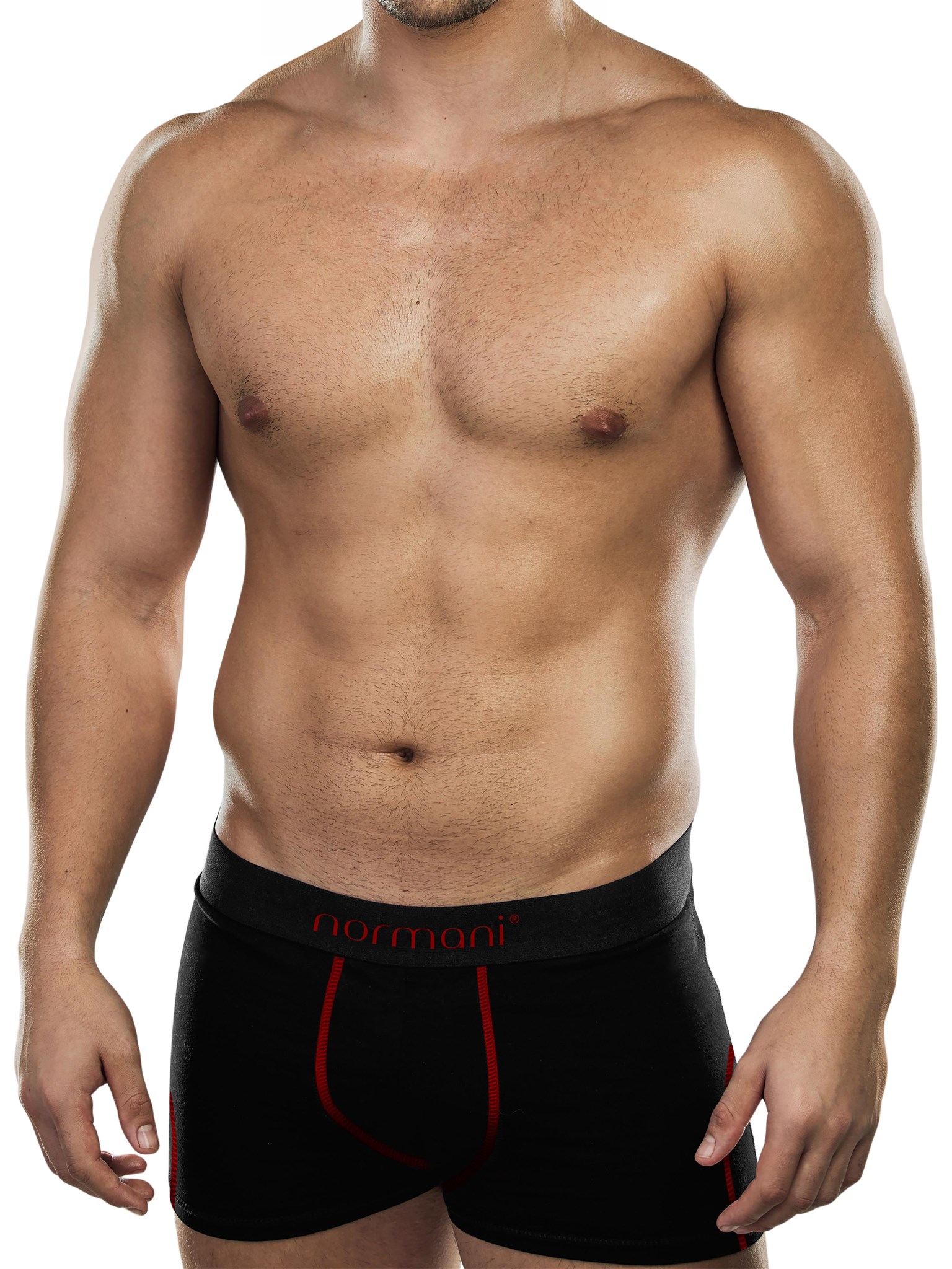 Bild von 6 weiche Boxershorts aus Baumwolle Rot