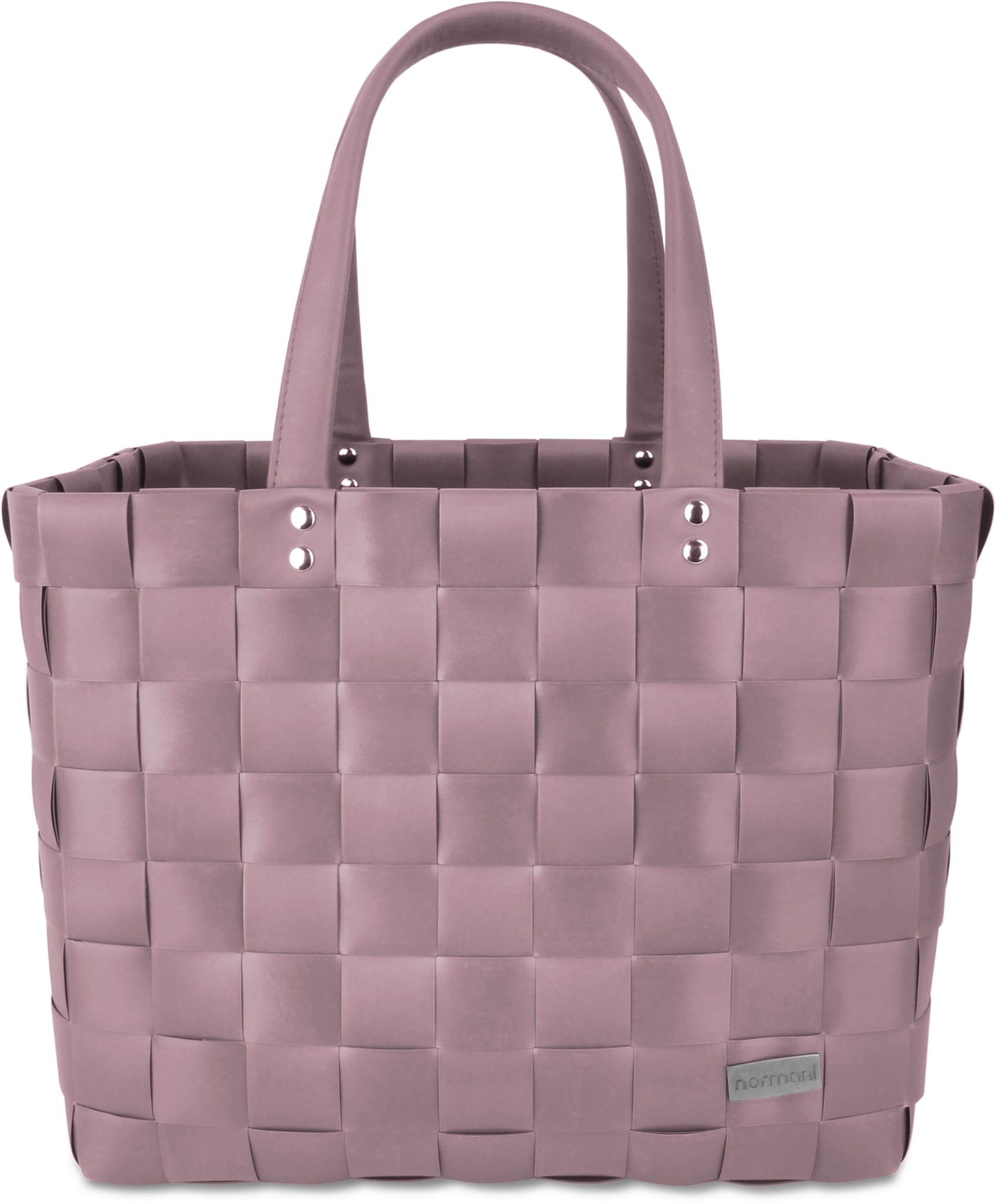 Zeige Details für Einkaufskorb mit PU-Henkeln Rose Bild von Einkaufskorb mit PU-Henkeln Rose