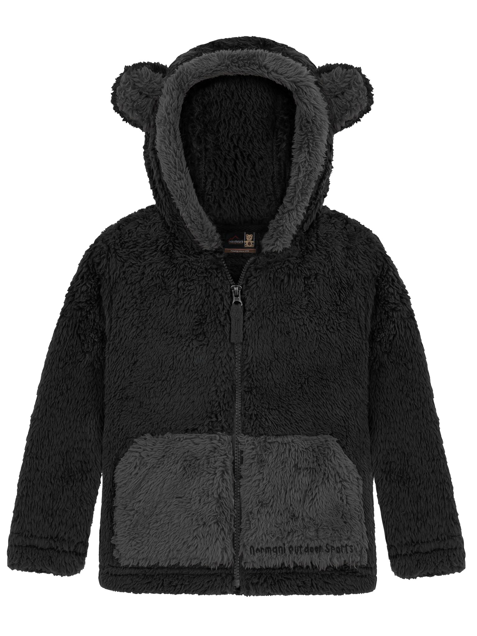 Bild von Kinder Teddy Jacke „Barvas“ Schwarz