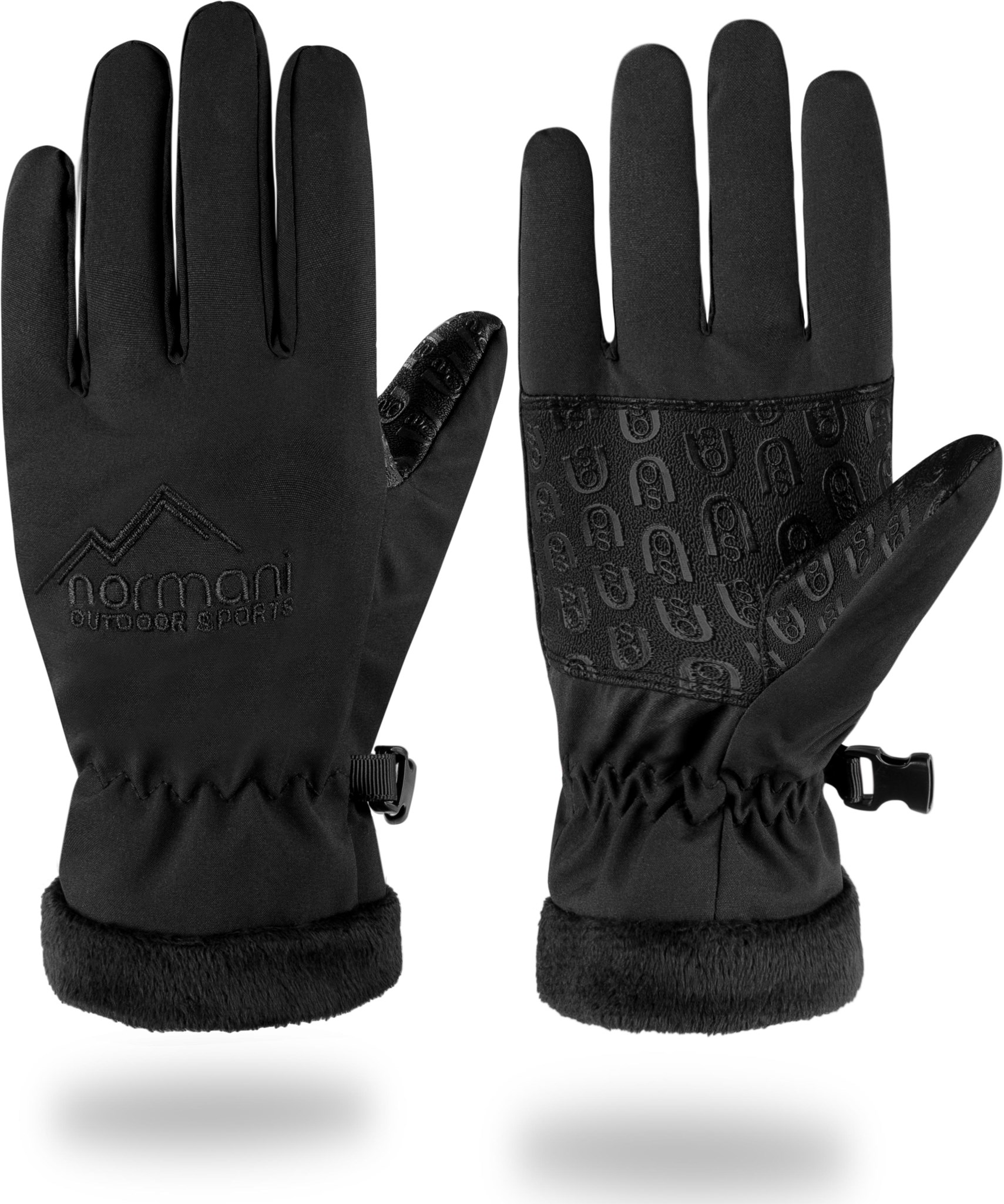 Zeige Details für Kinder Softshellhandschuhe „Tula“ Schwarz Bild von Kinder Softshellhandschuhe „Tula“ Schwarz