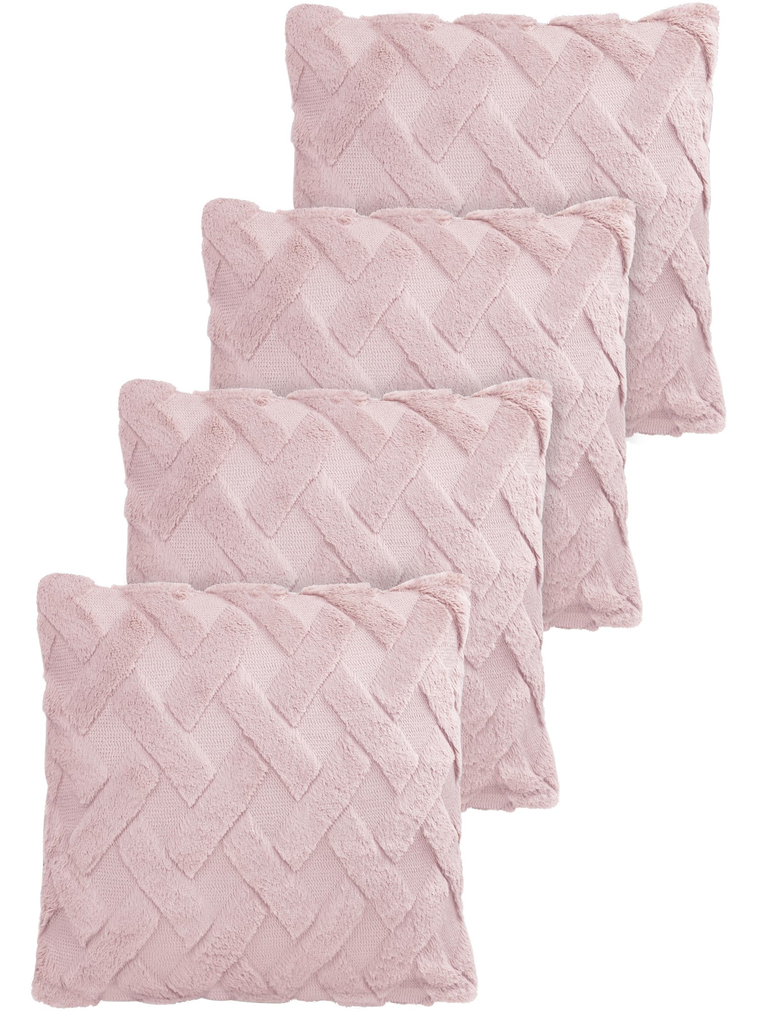 Zeige Details für 4er Set Kissenbezüge „Sofia“ Rosa Bild von 4er Set Kissenbezüge „Sofia“ Rosa
