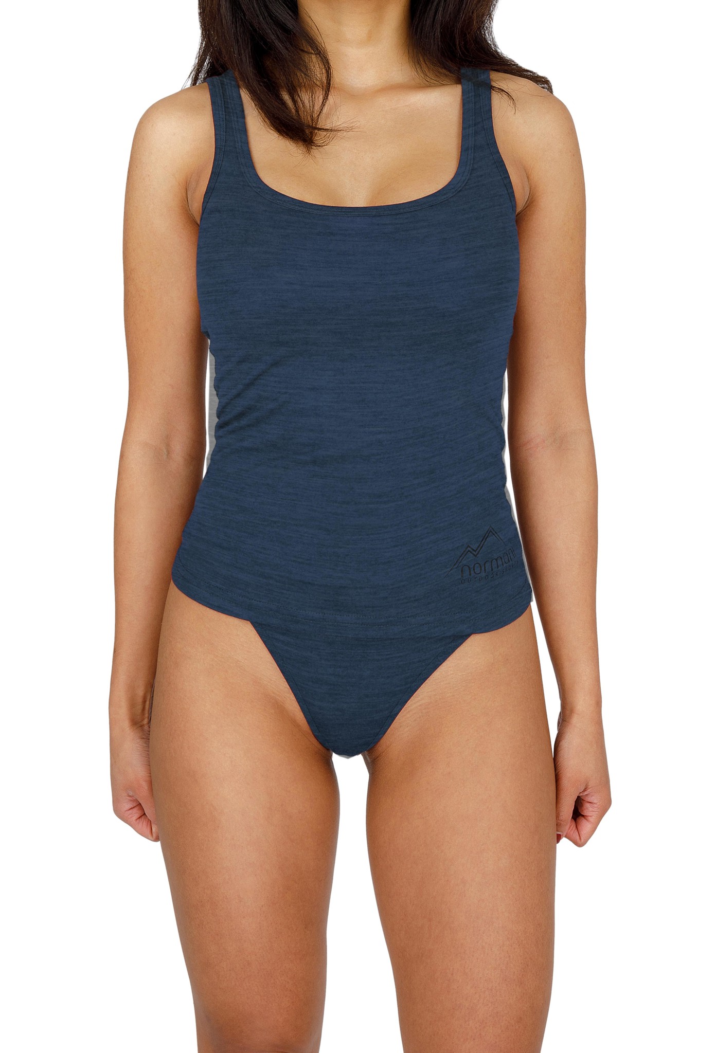 Zeige Details für Damen Merino Tanktop „Quilpie“ Navy Bild von Damen Merino Tanktop „Quilpie“ Navy