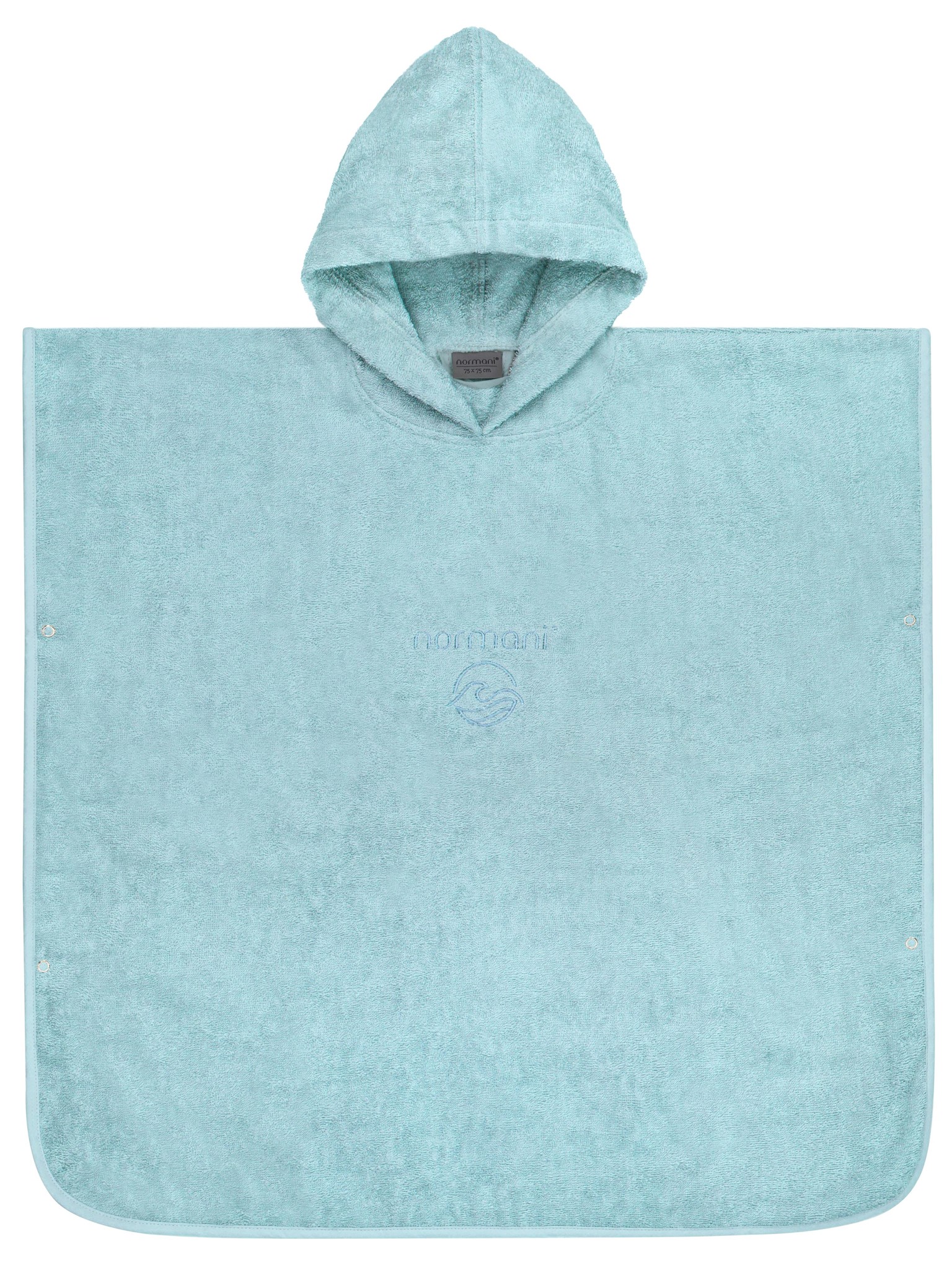 Zeige Details für Kinder Baumwoll Badeponcho „Manama“ Hellblau Bild von Kinder Baumwoll Badeponcho „Manama“ Hellblau