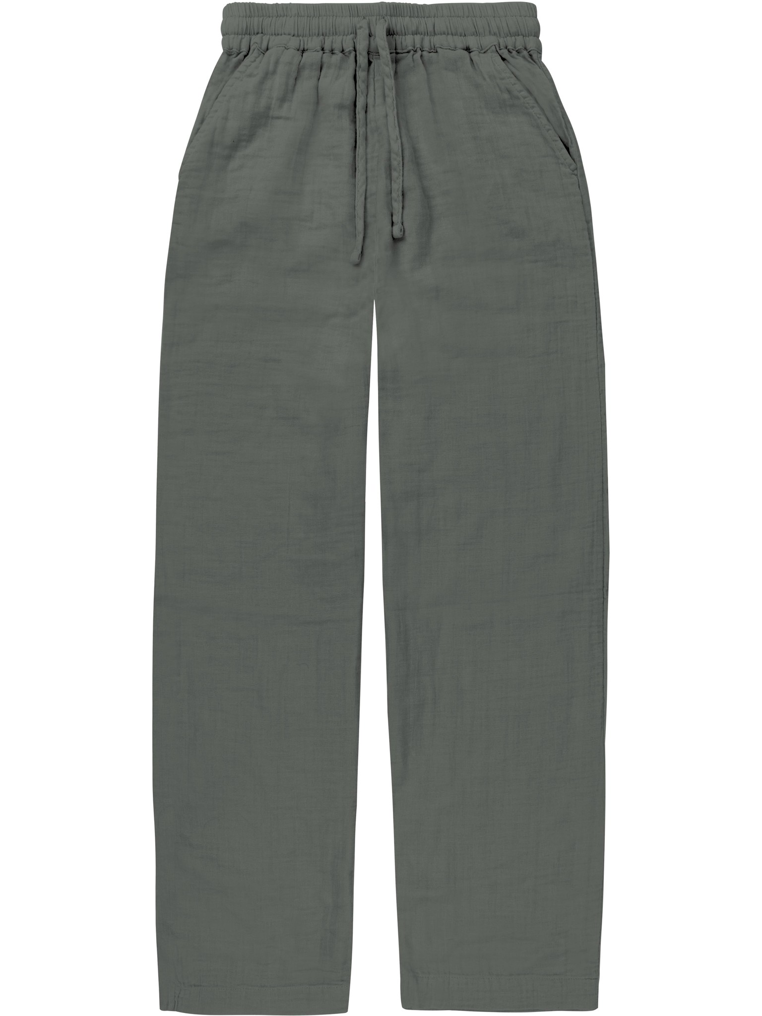 Zeige Details für Lange Damen Musselin Hose „Larisa“ Anthrazit Bild von Lange Damen Musselin Hose „Larisa“ Anthrazit