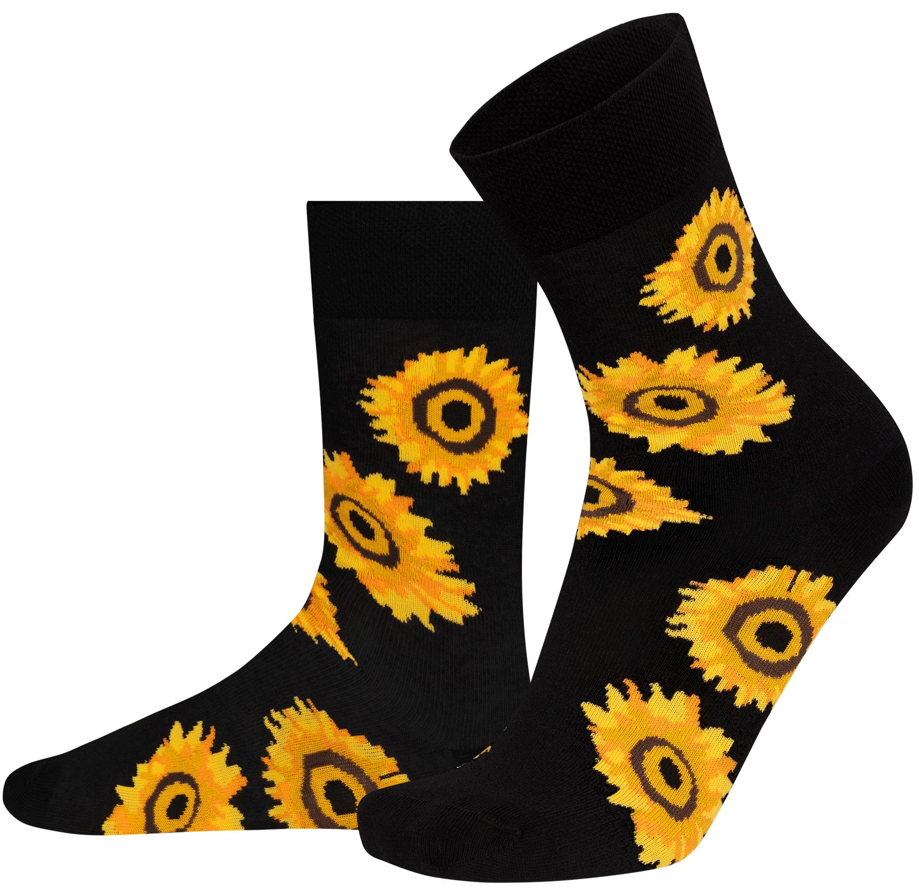 Zeige Details für 2 Paar Spruch / Motiv Socken Sonnenblumen Bild von 2 Paar Spruch / Motiv Socken Sonnenblumen