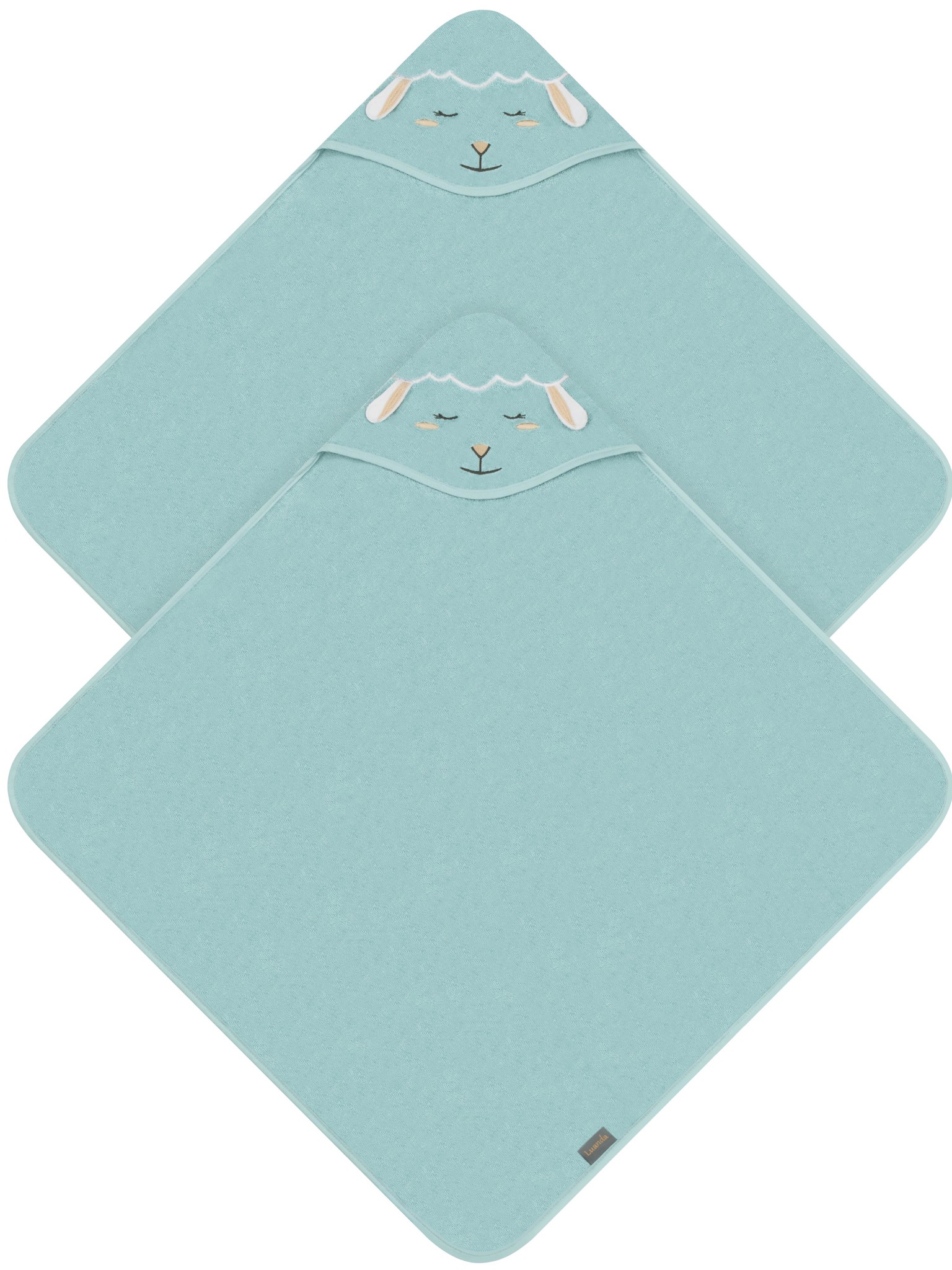 Zeige Details für 2 x Baby Wickeltücher aus Bio-Baumwolle Hellblau Bild von 2 x Baby Wickeltücher aus Bio-Baumwolle Hellblau