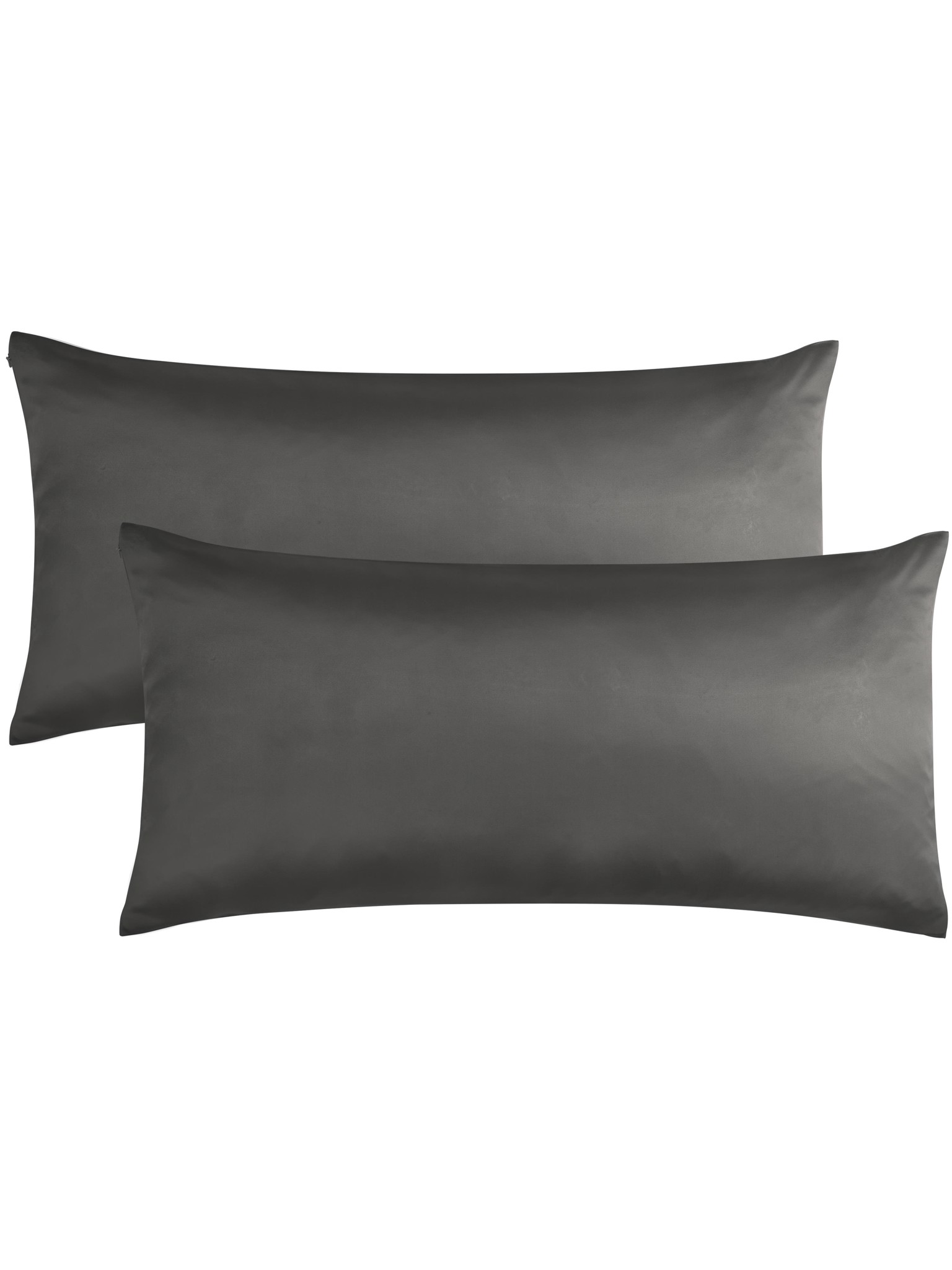 Zeige Details für 2x Seiden Kissenbezüge 40x80 cm „Alia“ Anthrazit Bild von 2x Seiden Kissenbezüge 40x80 cm „Alia“ Anthrazit
