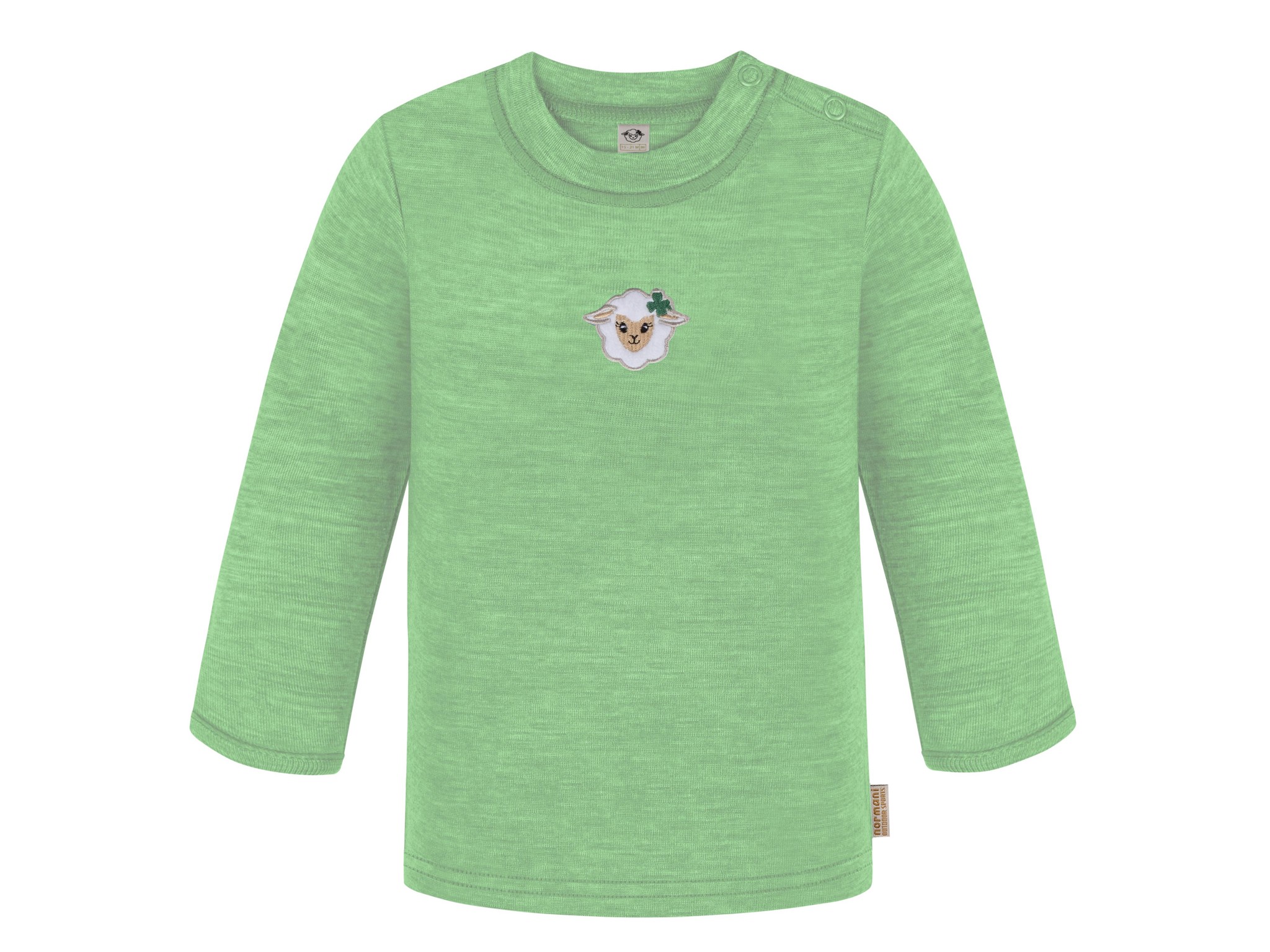 Zeige Details für Baby Merino Longsleeve „Taupo“ Grün Bild von Baby Merino Longsleeve „Taupo“ Grün