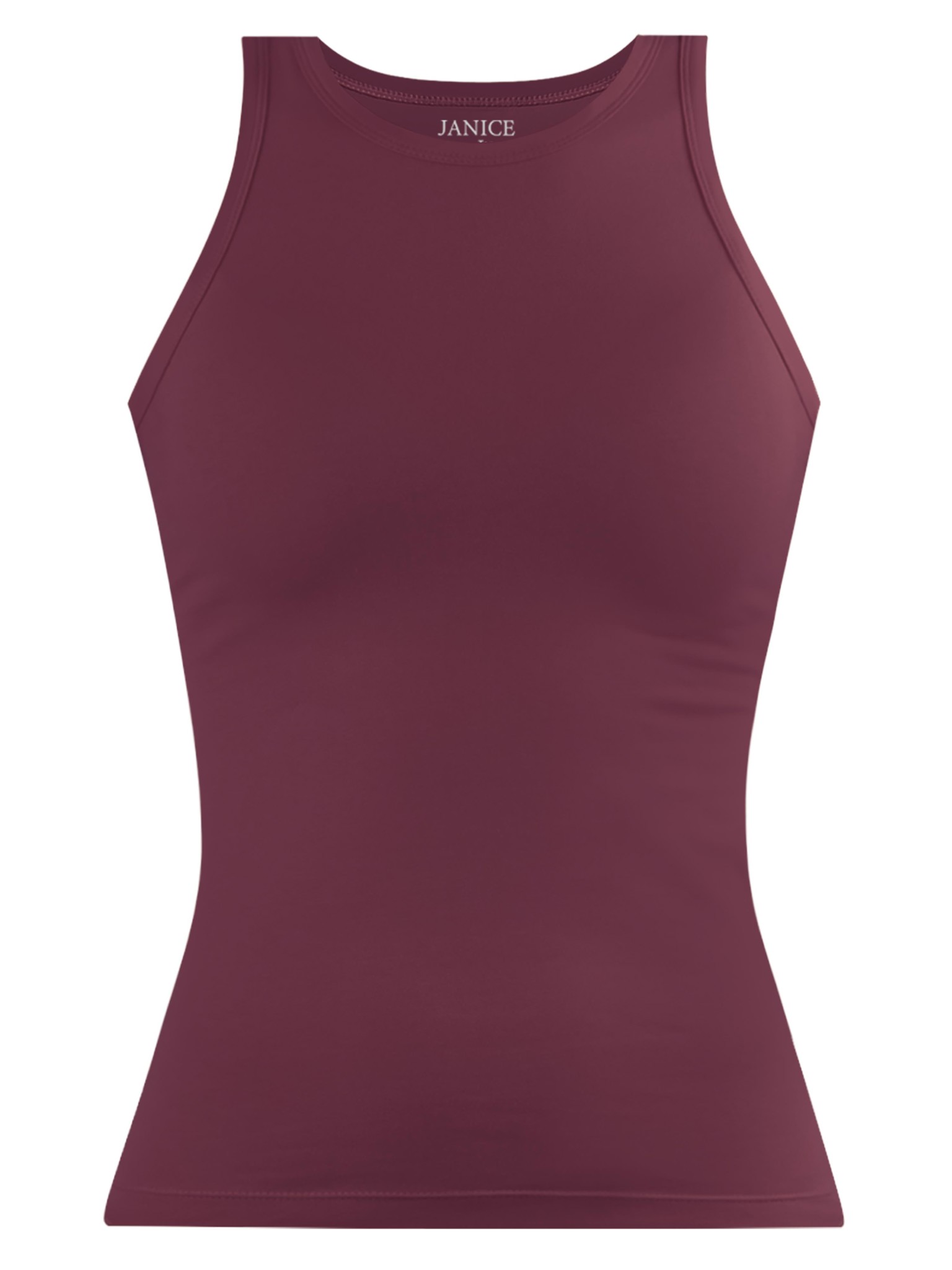 Zeige Details für Damen Top hochgeschlossen „Nauta“ Burgund Bild von Damen Top hochgeschlossen „Nauta“ Burgund