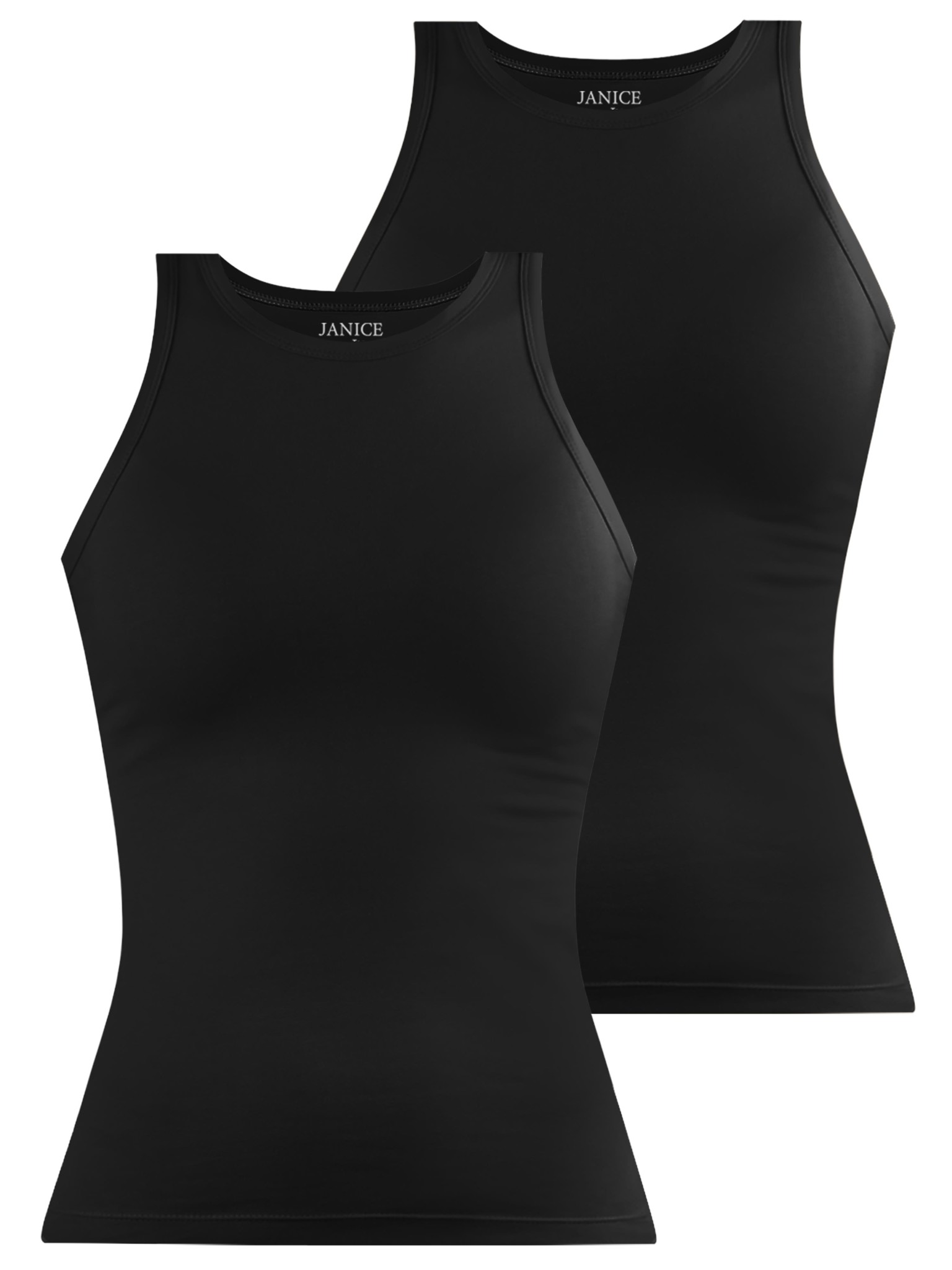 Zeige Details für 2 x Damen Top hochgeschlossen „Nauta“ Schwarz Bild von 2 x Damen Top hochgeschlossen „Nauta“ Schwarz