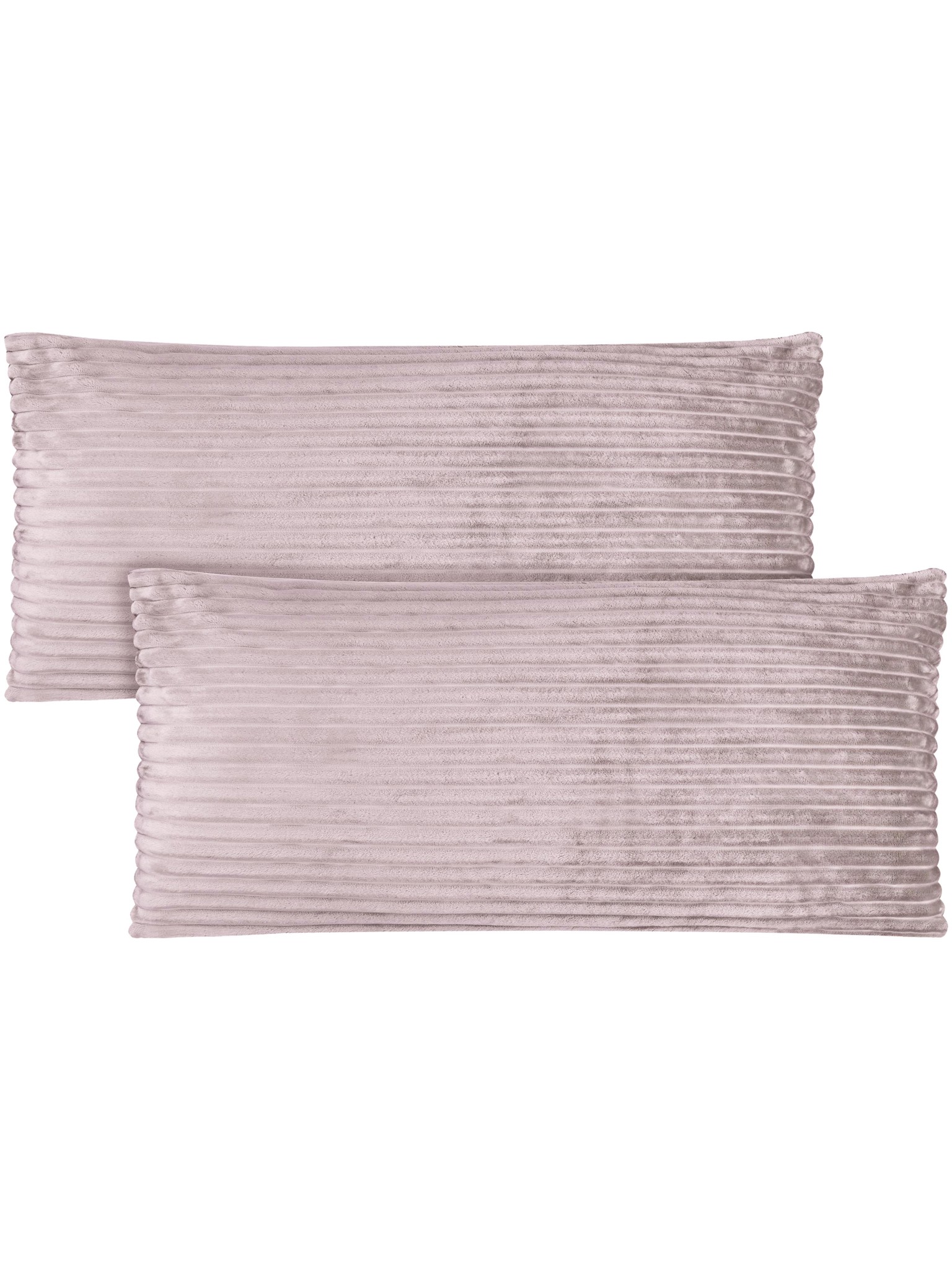 Zeige Details für 2 Kissenbezüge aus Streifen-Flanell 40x80 cm „Mendoza“ Rosa Bild von 2 Kissenbezüge aus Streifen-Flanell 40x80 cm „Mendoza“ Rosa