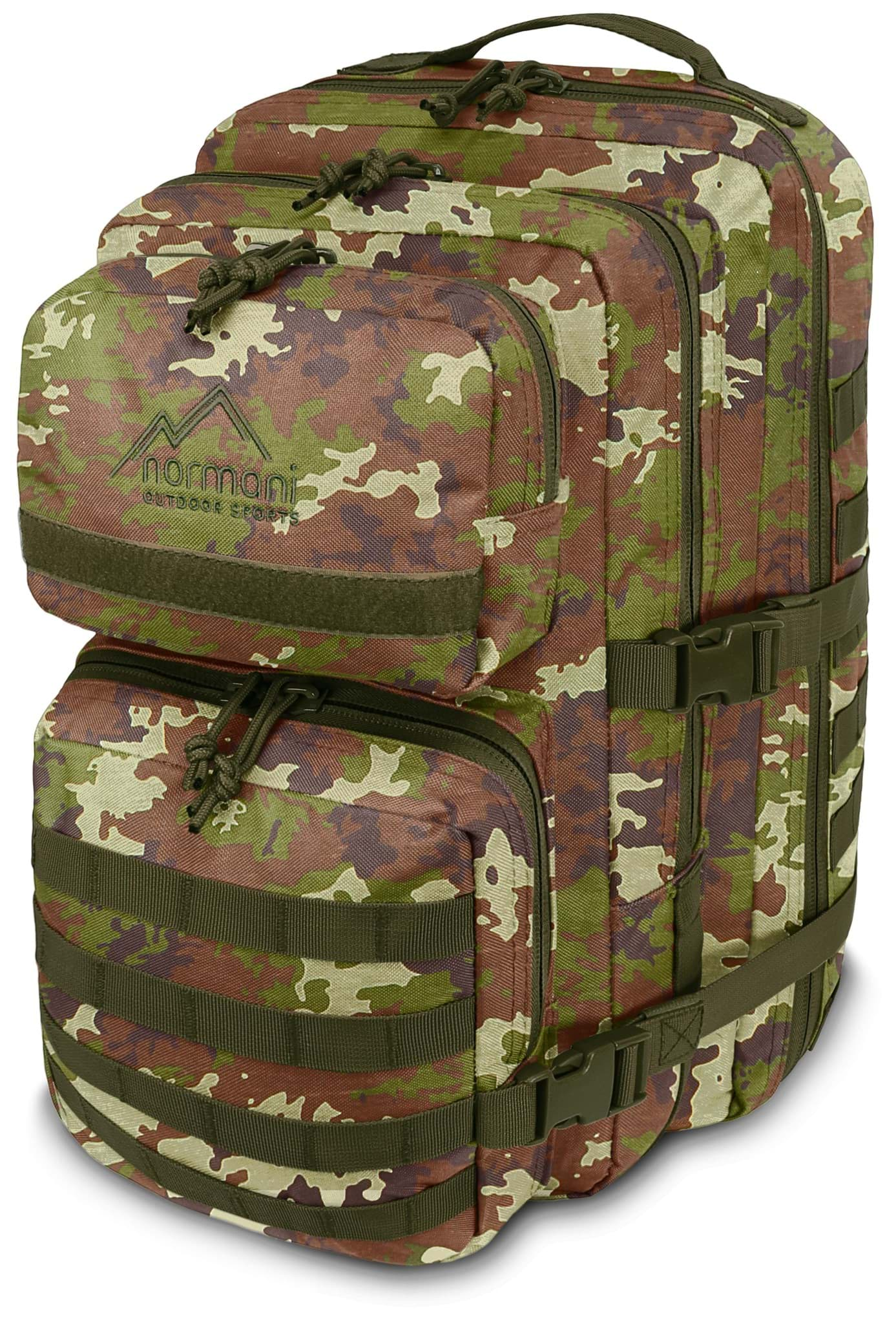 Bild von Daypack Rucksack Assault Pack „Bedrock“ 50 Liter Vegetato Woodland