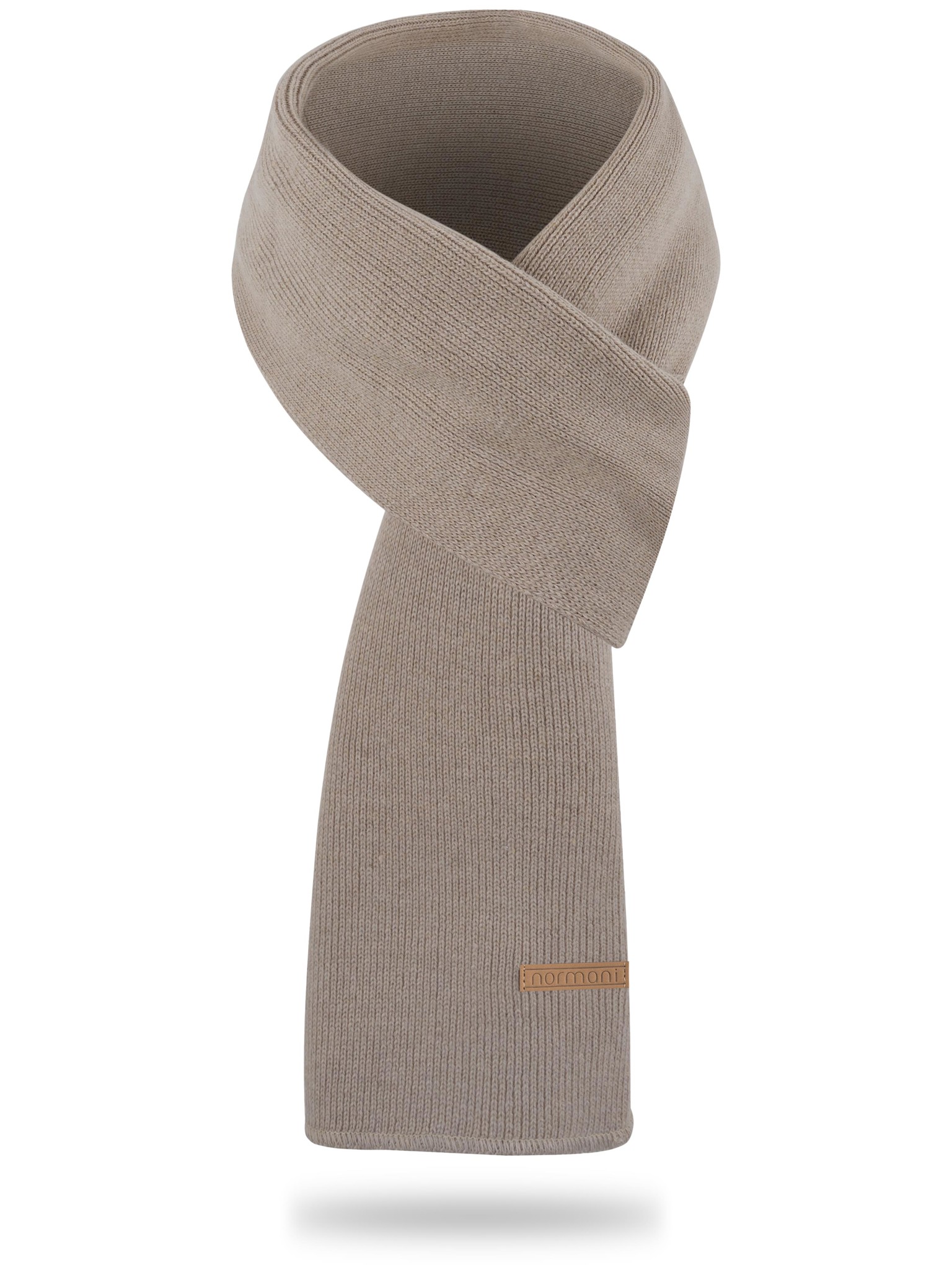 Zeige Details für Merinowoll-Schal „Yuma“ glatt Beige Bild von Merinowoll-Schal „Yuma“ glatt Beige