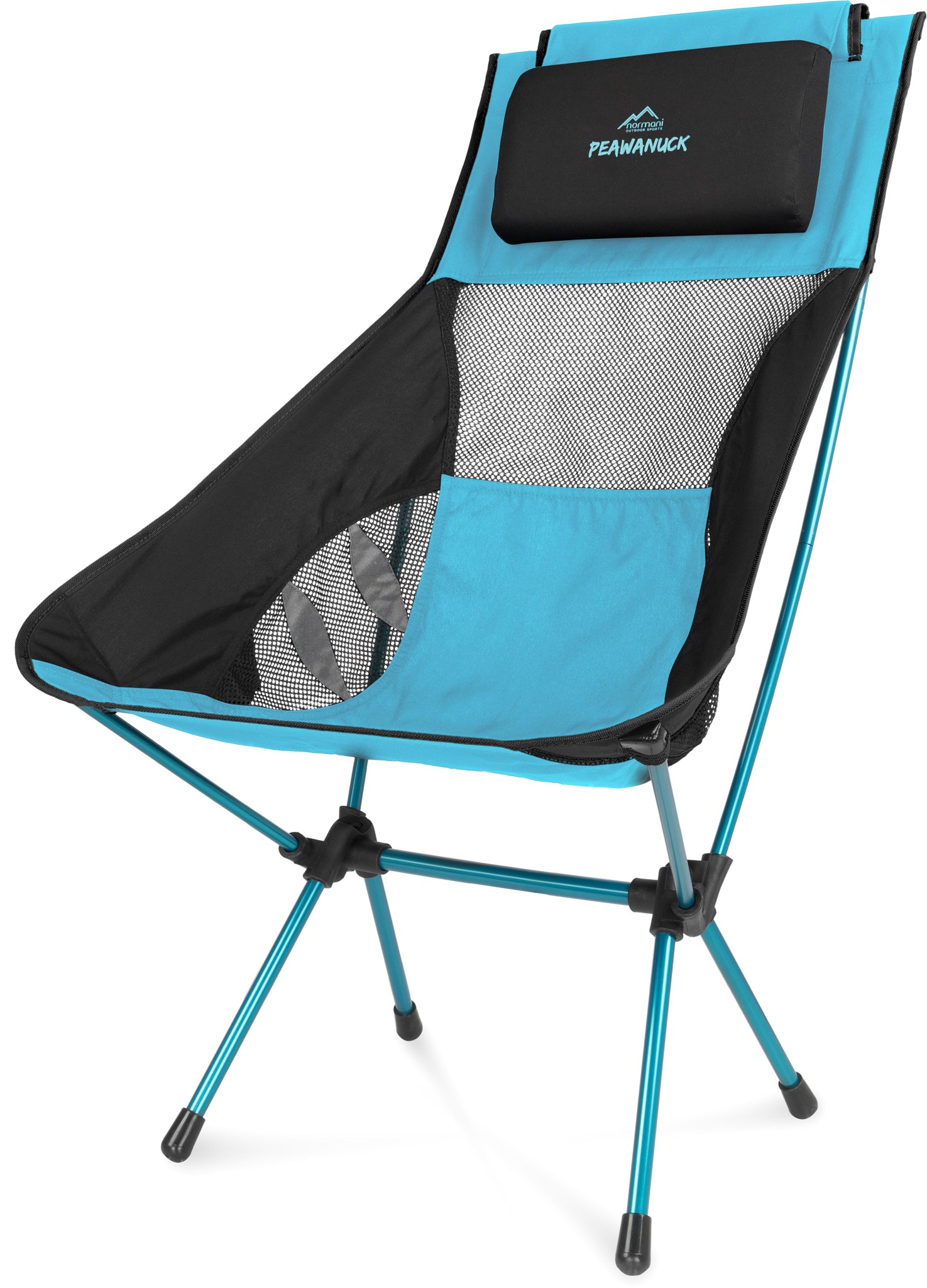 Zeige Details für Campingstuhl „Peawanuck“ Petrol/Schwarz Bild von Campingstuhl „Peawanuck“ Petrol/Schwarz