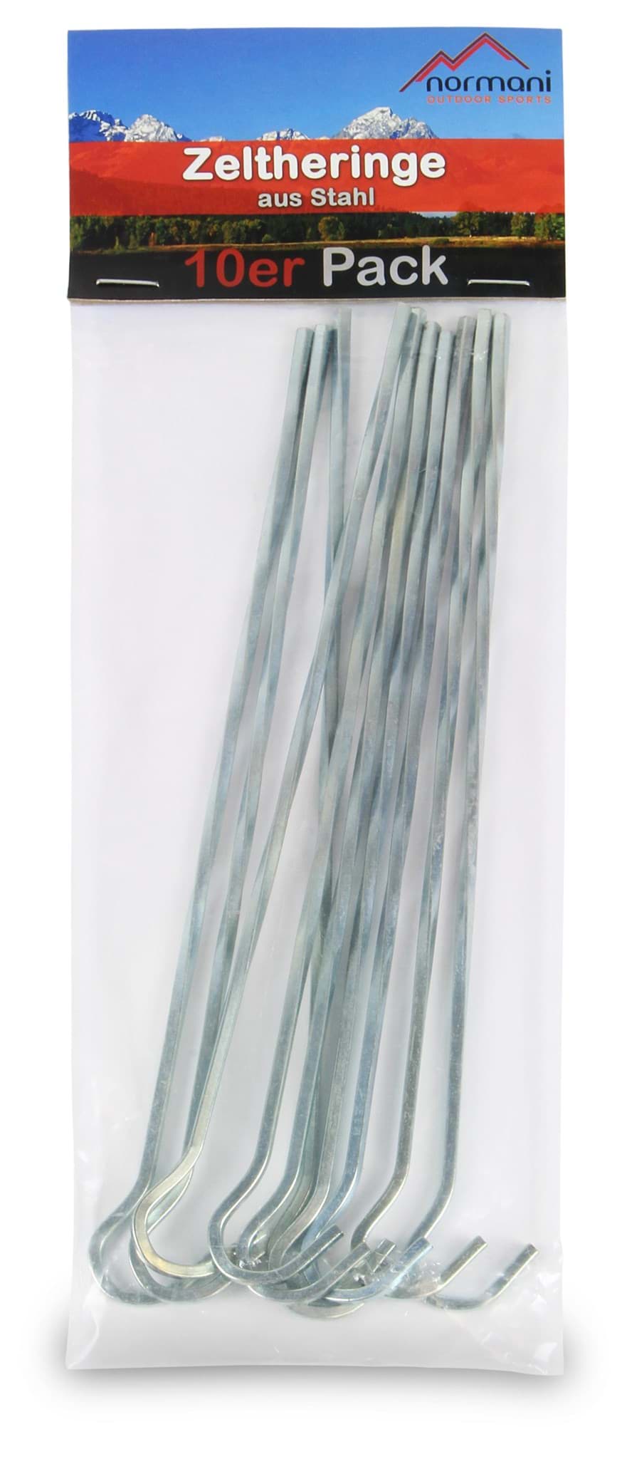 Bild von 10 Stück Zeltheringe aus verzinktem Stahl „Quaqtaq“ Silber