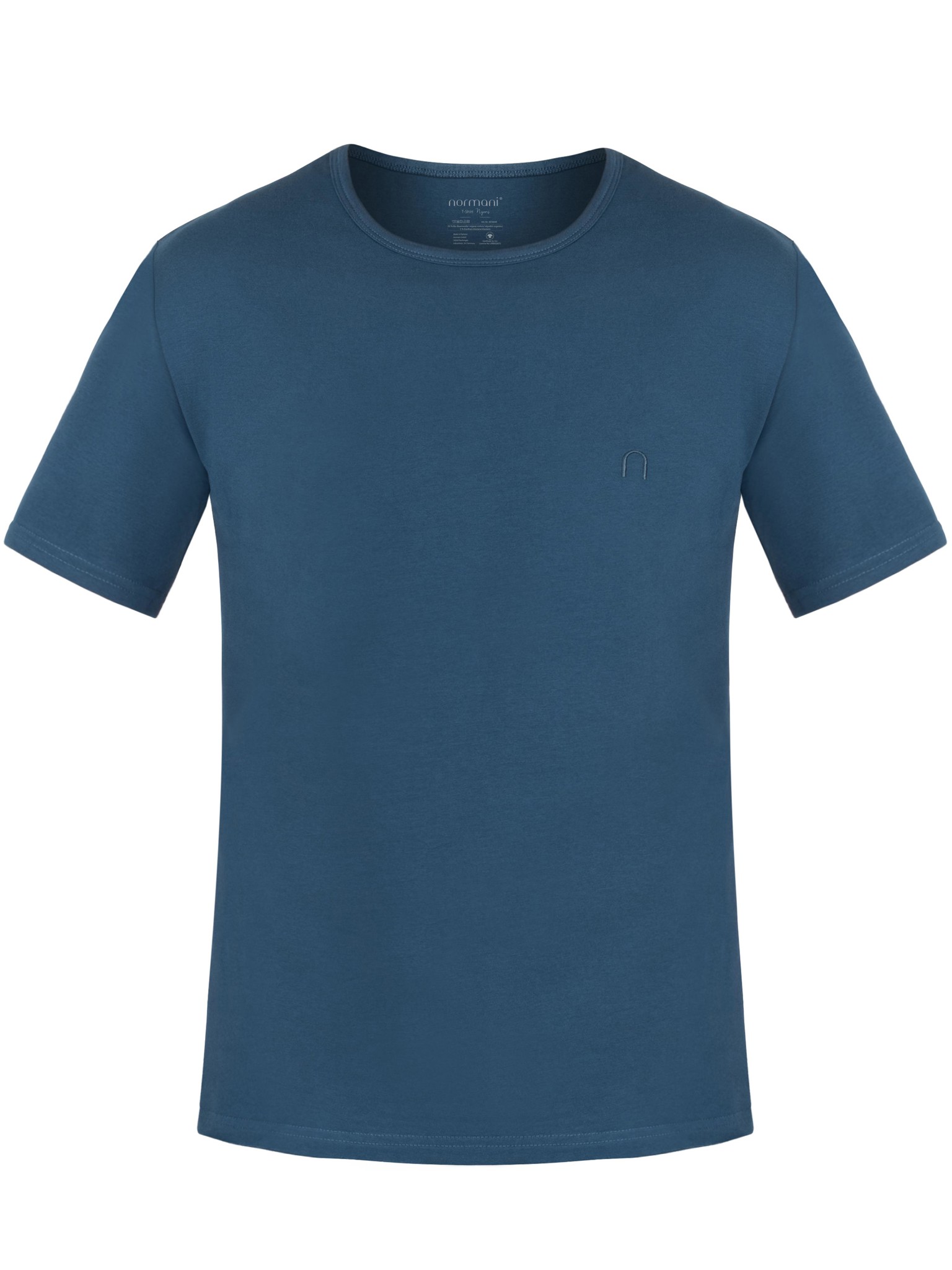 Zeige Details für Herren T-Shirt aus Bio-Baumwolle „Nyons“ Marine Bild von Herren T-Shirt aus Bio-Baumwolle „Nyons“ Marine