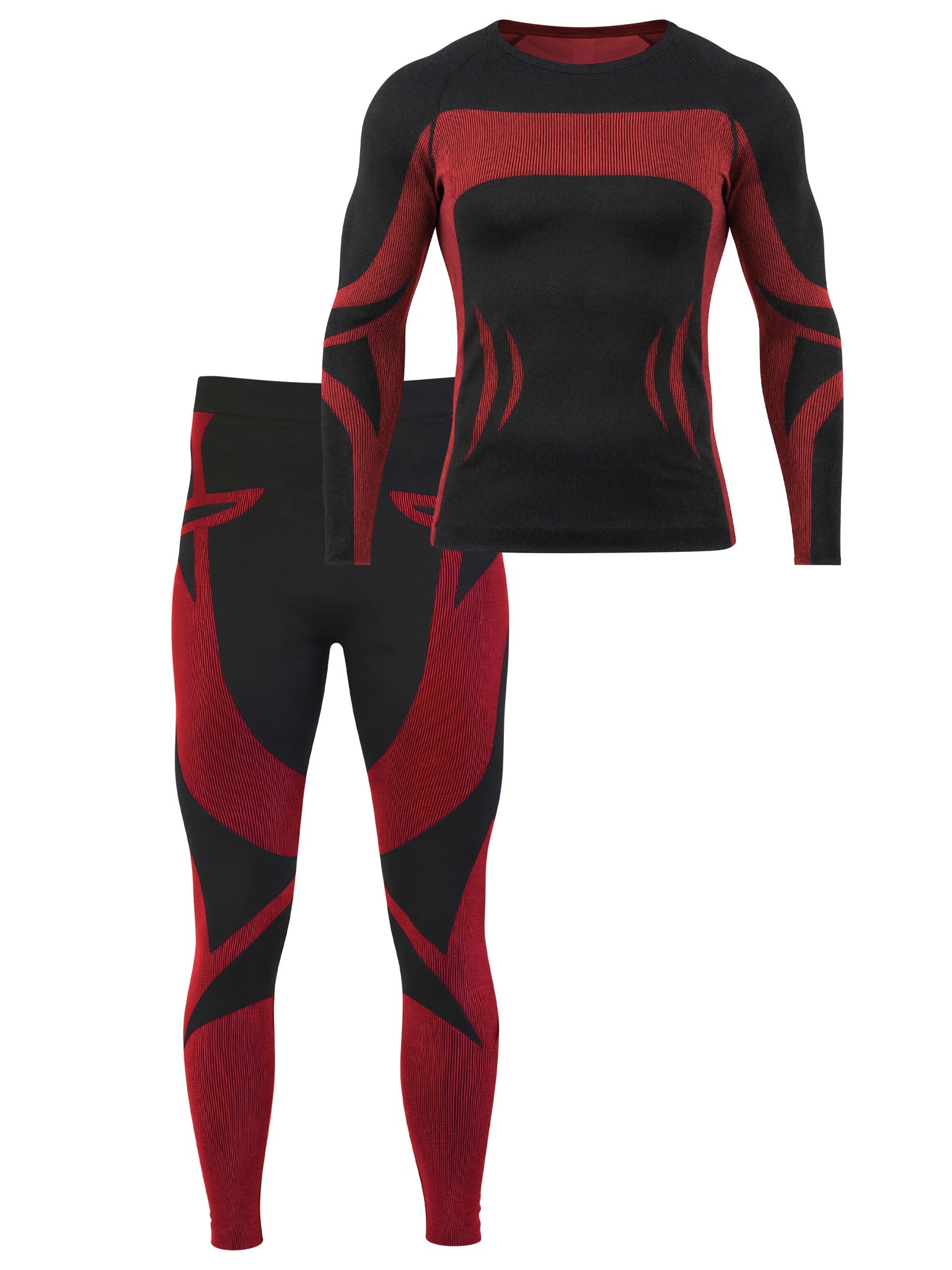 Zeige Details für Sport-Funktionsunterwäsche-Garnitur für Herren Schwarz/Rot Bild von Sport-Funktionsunterwäsche-Garnitur für Herren Schwarz/Rot