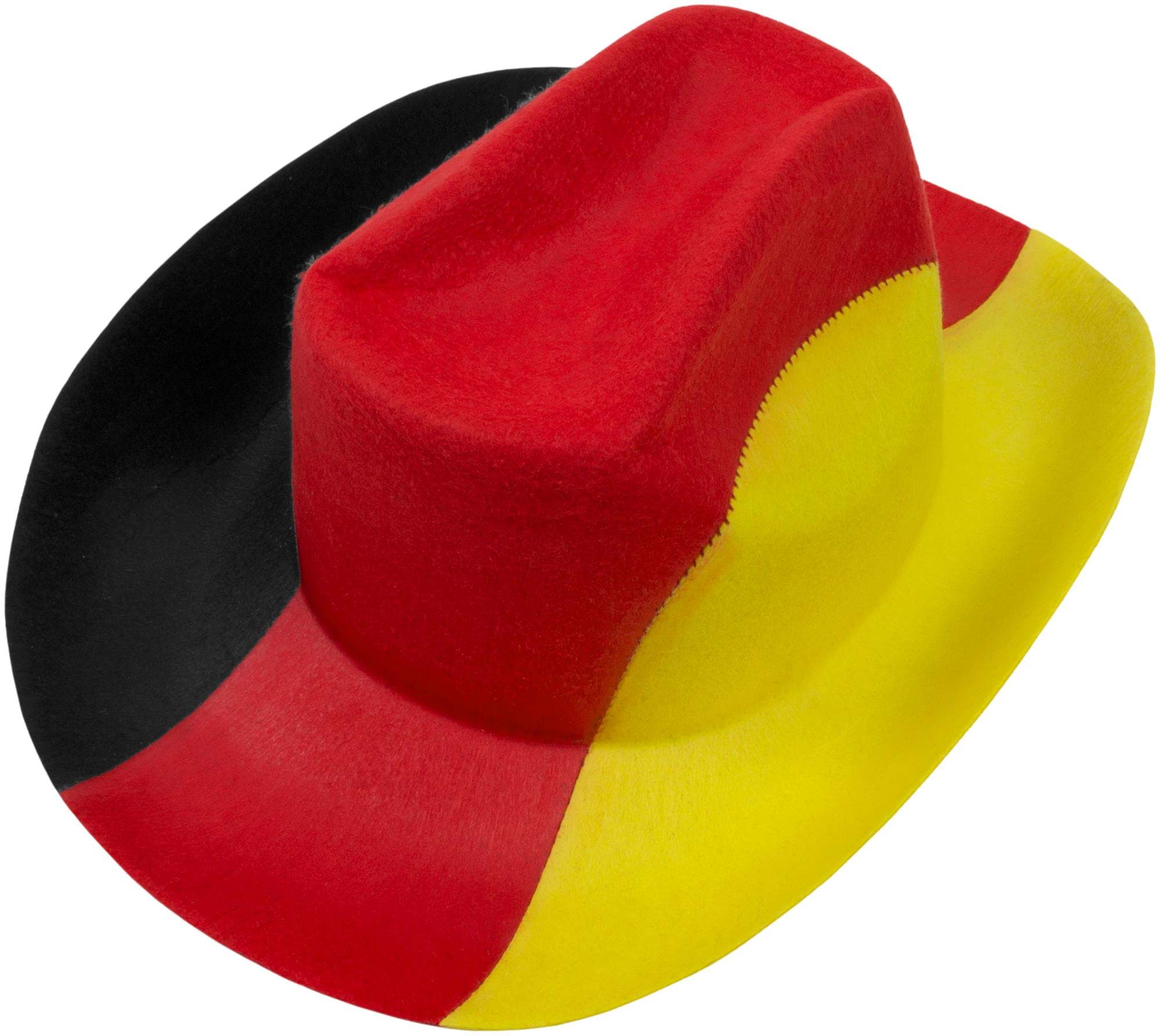 Bild von Deutschland Filz-Cowboyhut Schwarz/Rot/Gelb