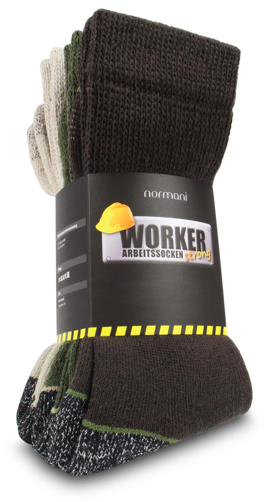Zeige Details für 6 Paar Arbeitssocken „WORKER strong“ Braun/Beige/Oliv Bild von 6 Paar Arbeitssocken „WORKER strong“ Braun/Beige/Oliv