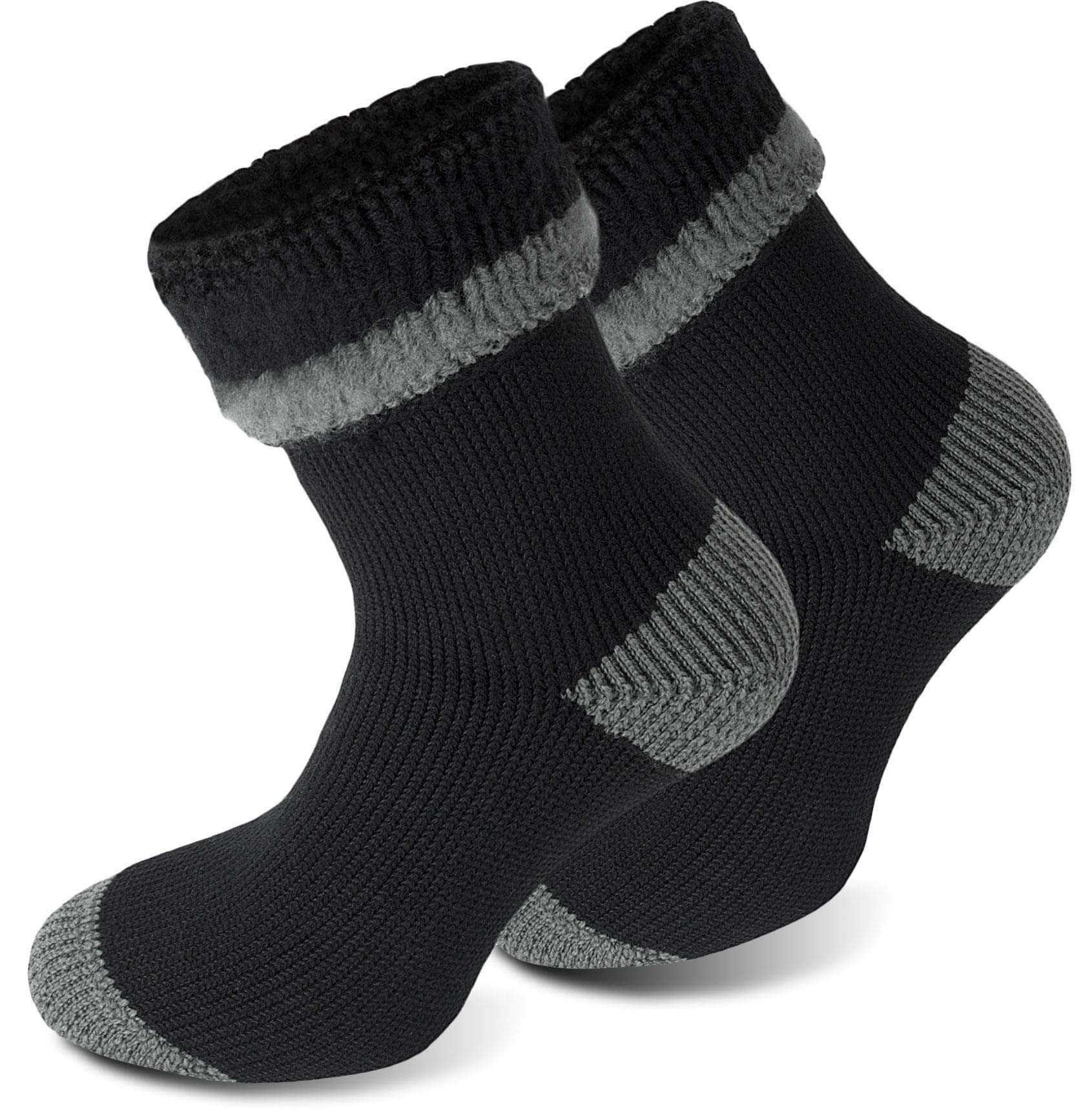 Bild von 1 Paar Polar Husky Wintersocken „Extrem Hot“ Schwarz/Grau