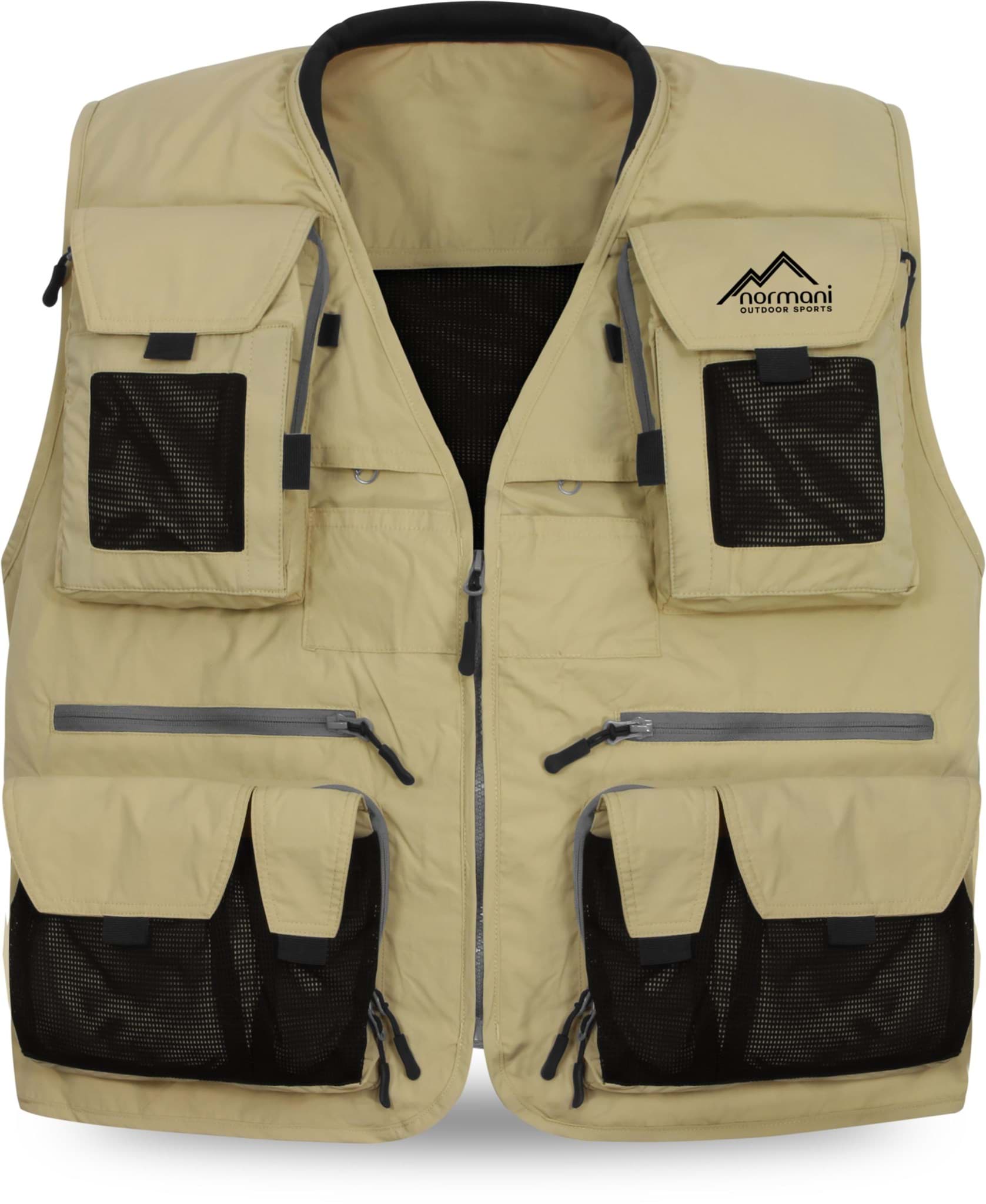 Zeige Details für Herren Outdoor-Weste „Kajikia“ Khaki/Schwarz Bild von Herren Outdoor-Weste „Kajikia“ Khaki/Schwarz