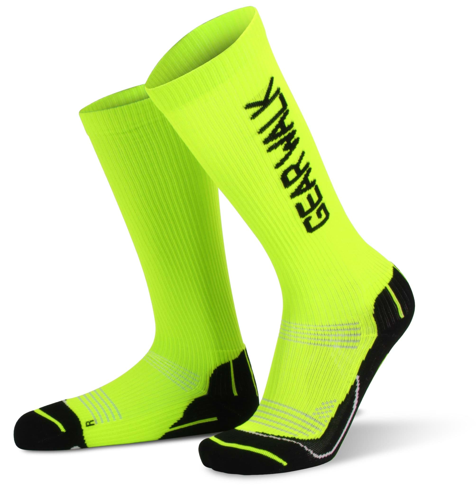 Zeige Details für 2 Paar Gear Walk Sport-Kompressionsstrümpfe Neongelb/Schwarz Bild von 2 Paar Gear Walk Sport-Kompressionsstrümpfe Neongelb/Schwarz