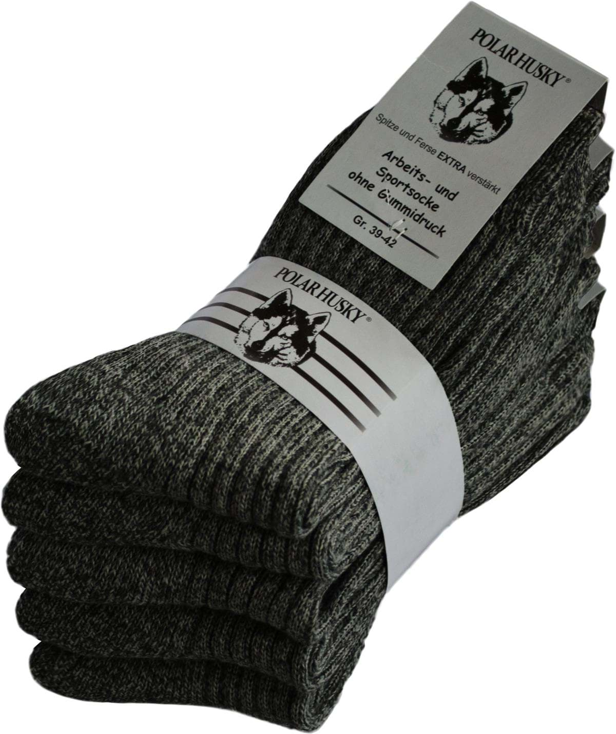 Bild von 5 Paar Polar Husky Norweger-Socken Anthrazit